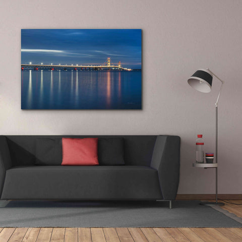 Image of 'Mackinac Bridge' by Alan Majchrowicz,Giclee Canvas Wall Art,60x40