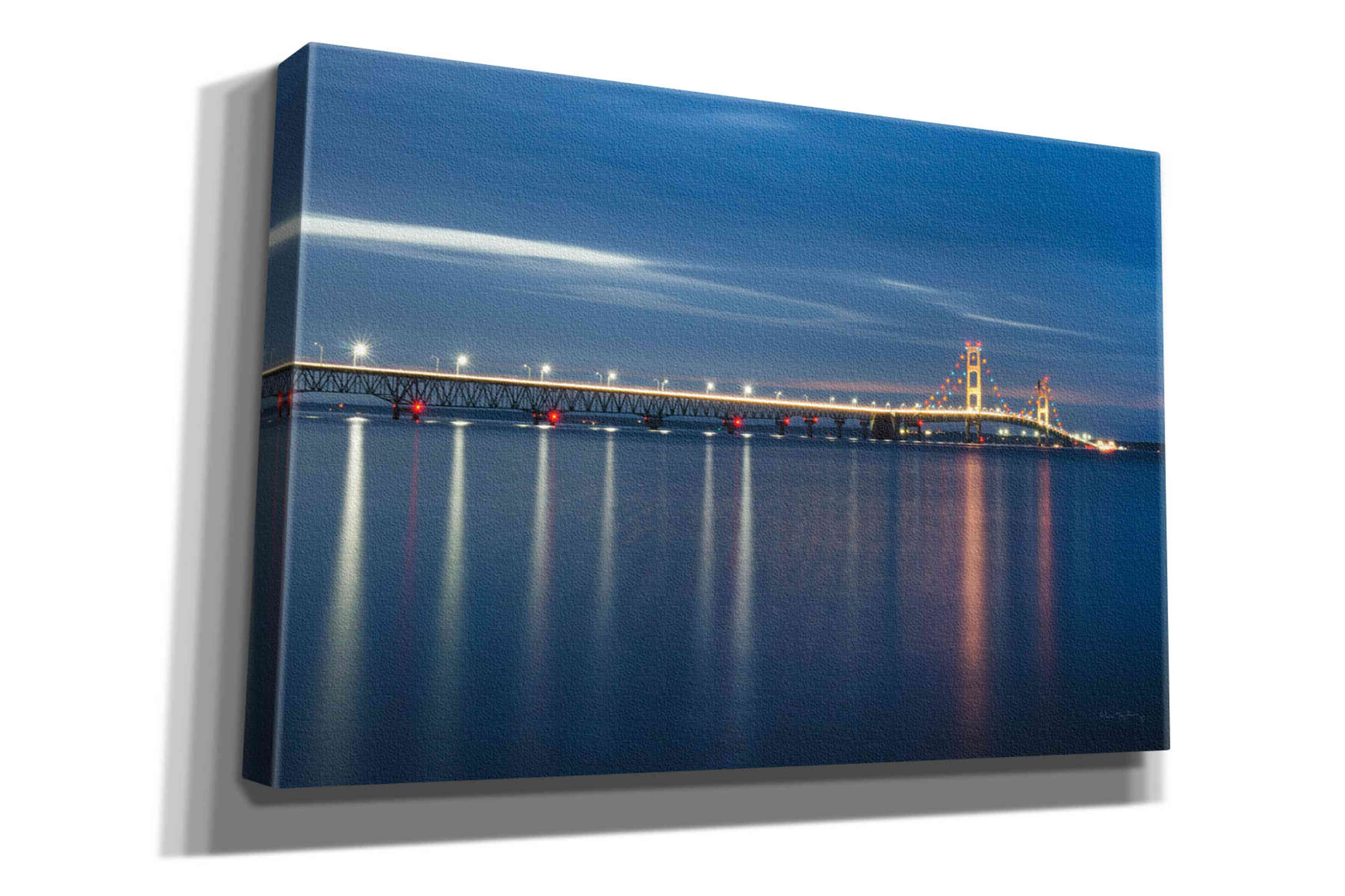 'Mackinac Bridge' by Alan Majchrowicz,Giclee Canvas Wall Art