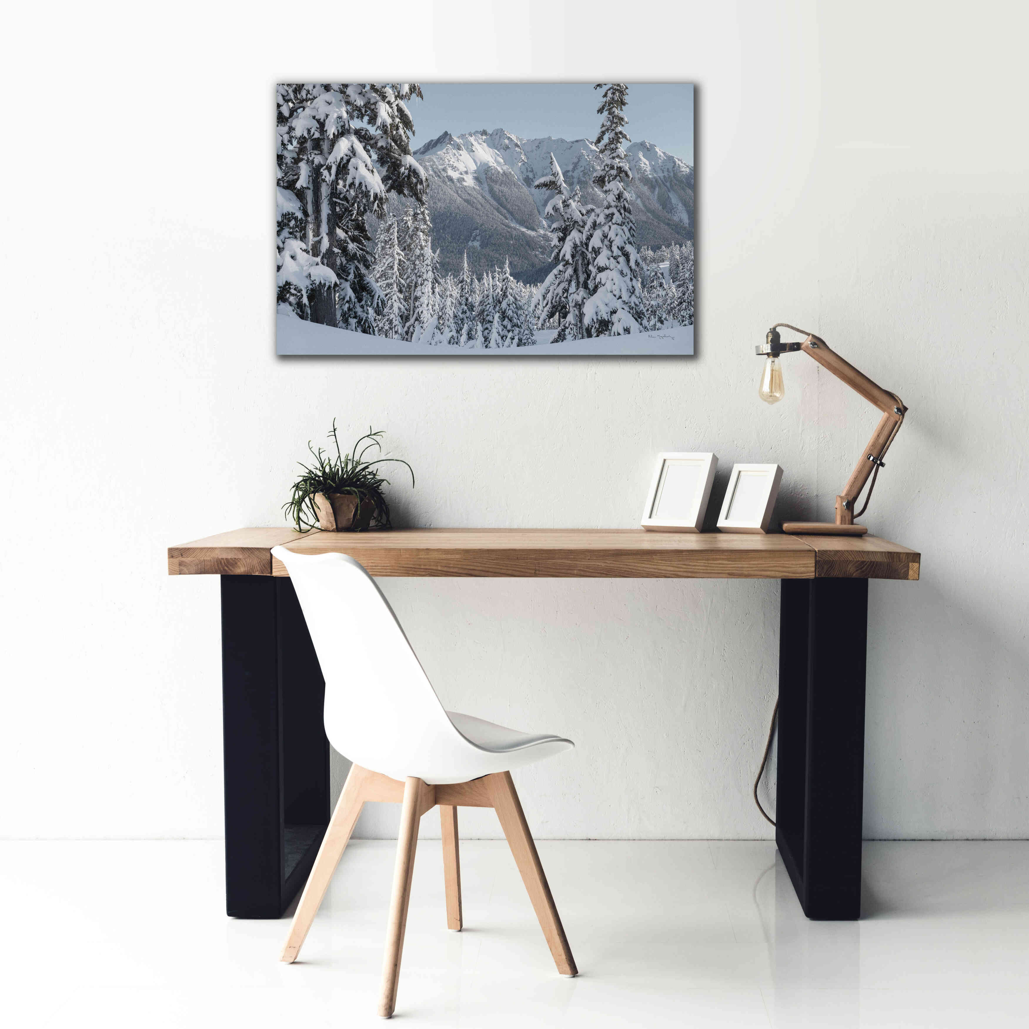 'Nooksack Ridge in Winter' by Alan Majchrowicz,Giclee Canvas Wall Art,40x26