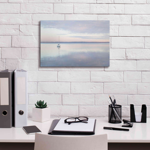 Image of 'Sailboat in Bellingham Bay I' by Alan Majchrowicz,Giclee Canvas Wall Art,18x12