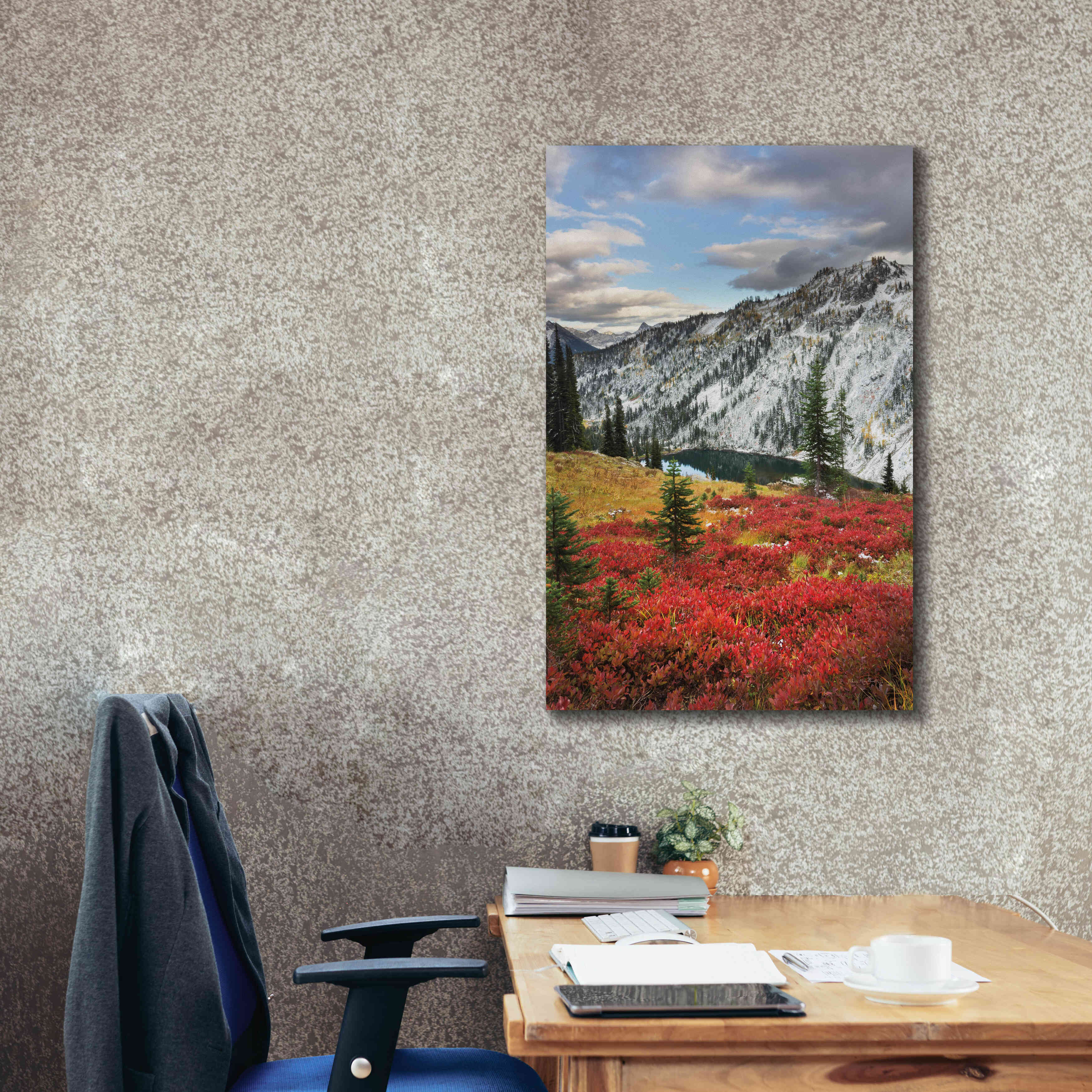 'Lake Ann North Cascades' by Alan Majchrowicz,Giclee Canvas Wall Art,26x40
