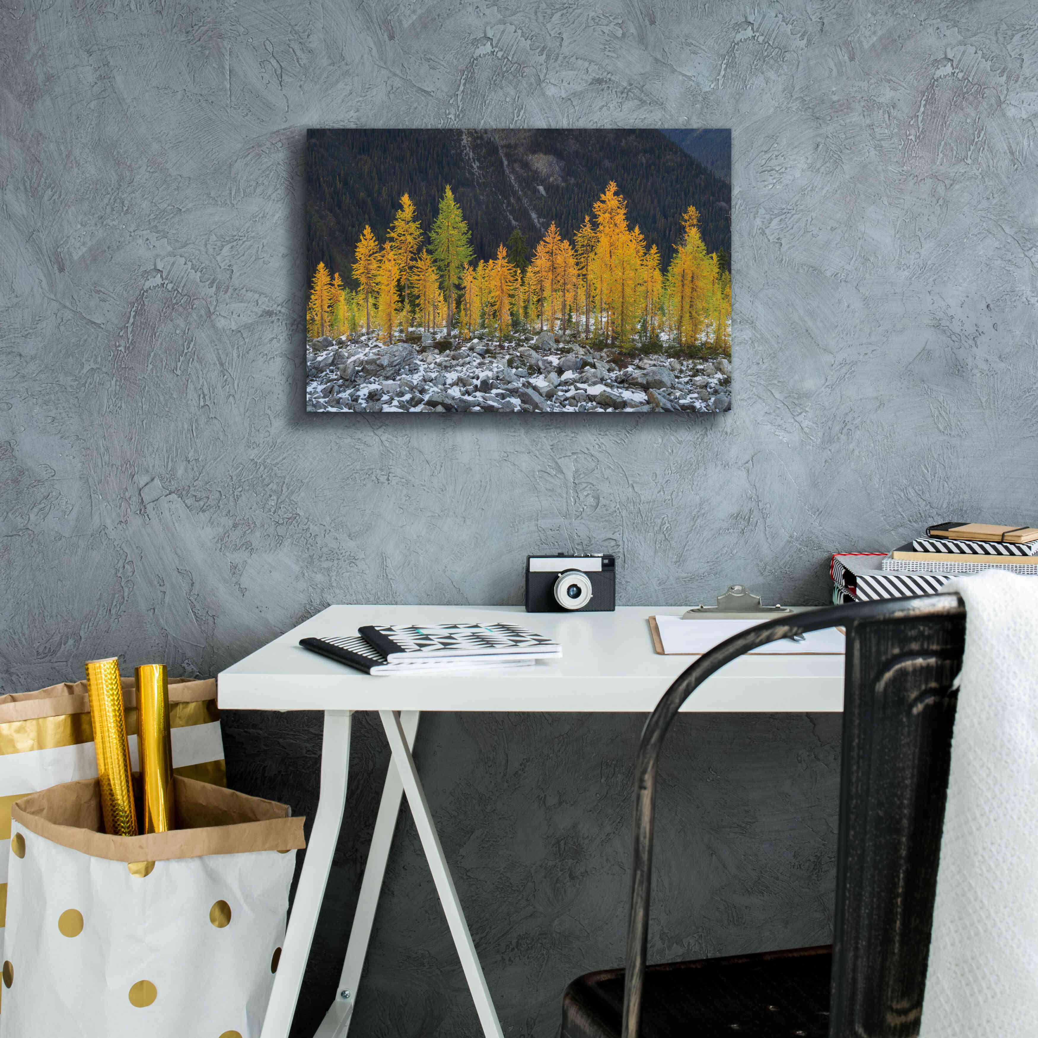 'Alpine Larches North Cascades' by Alan Majchrowicz,Giclee Canvas Wall Art,18x12