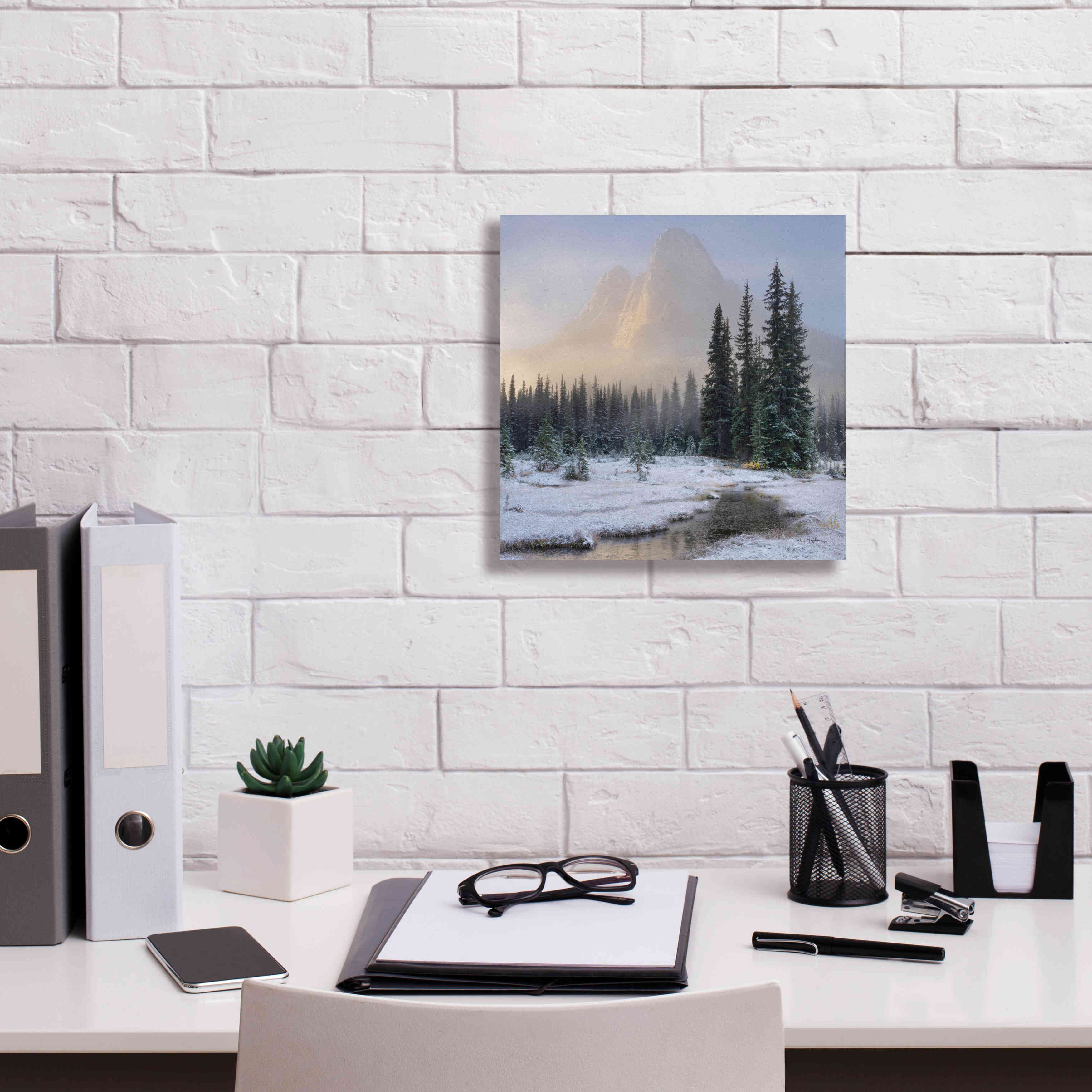 'Bell Mountain North Cascades II' by Alan Majchrowicz,Giclee Canvas Wall Art,12x12