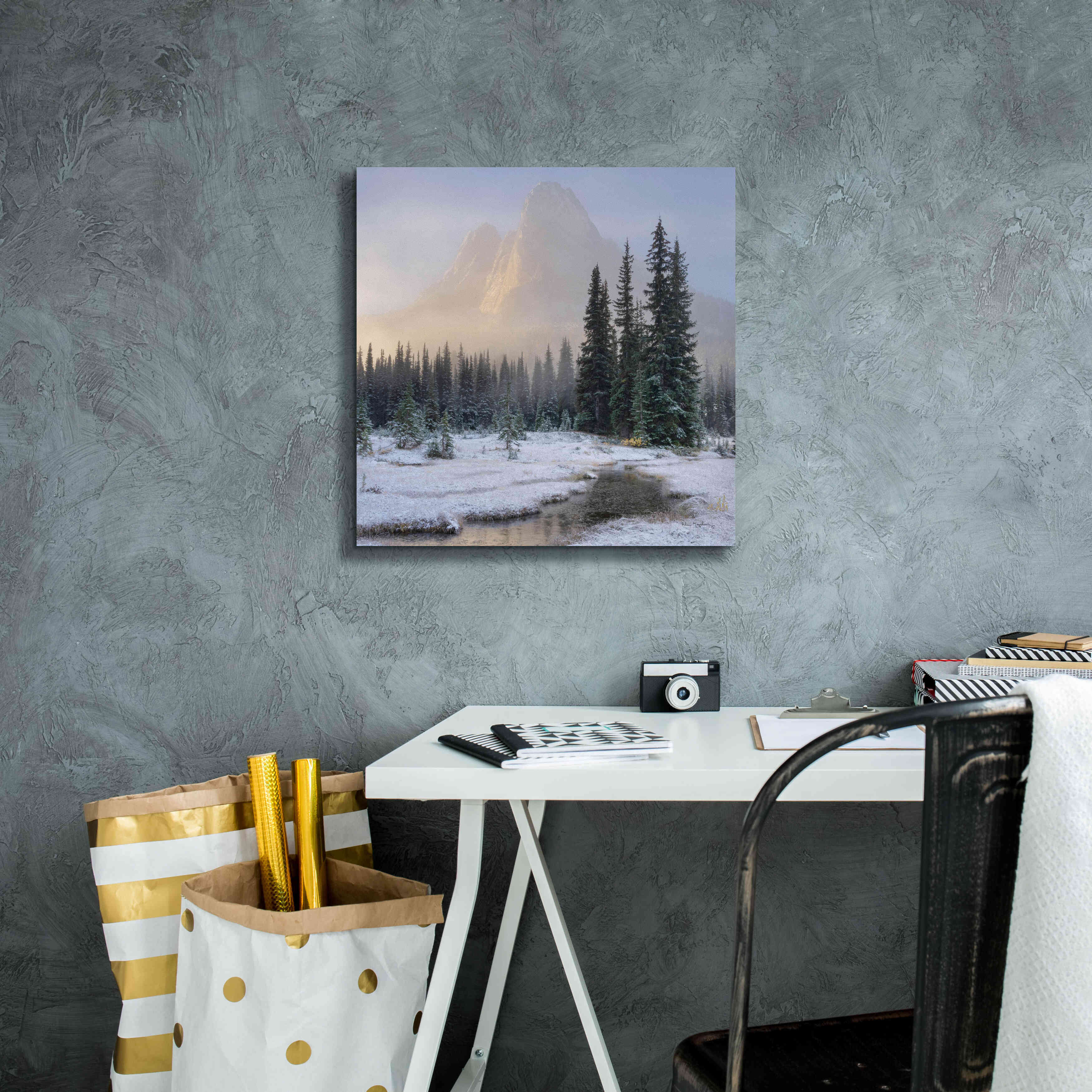 'Bell Mountain North Cascades II' by Alan Majchrowicz,Giclee Canvas Wall Art,18x18
