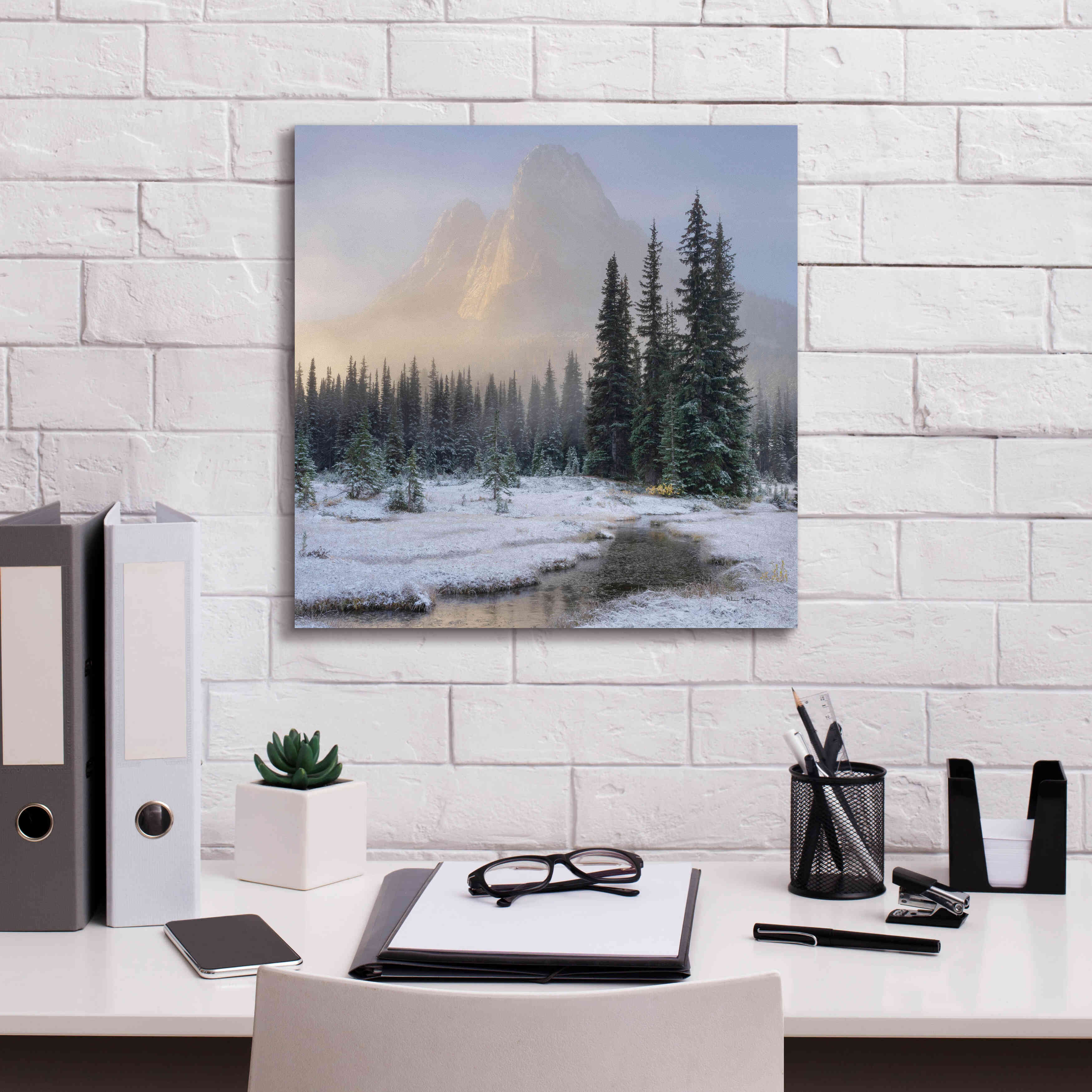 'Bell Mountain North Cascades II' by Alan Majchrowicz,Giclee Canvas Wall Art,18x18