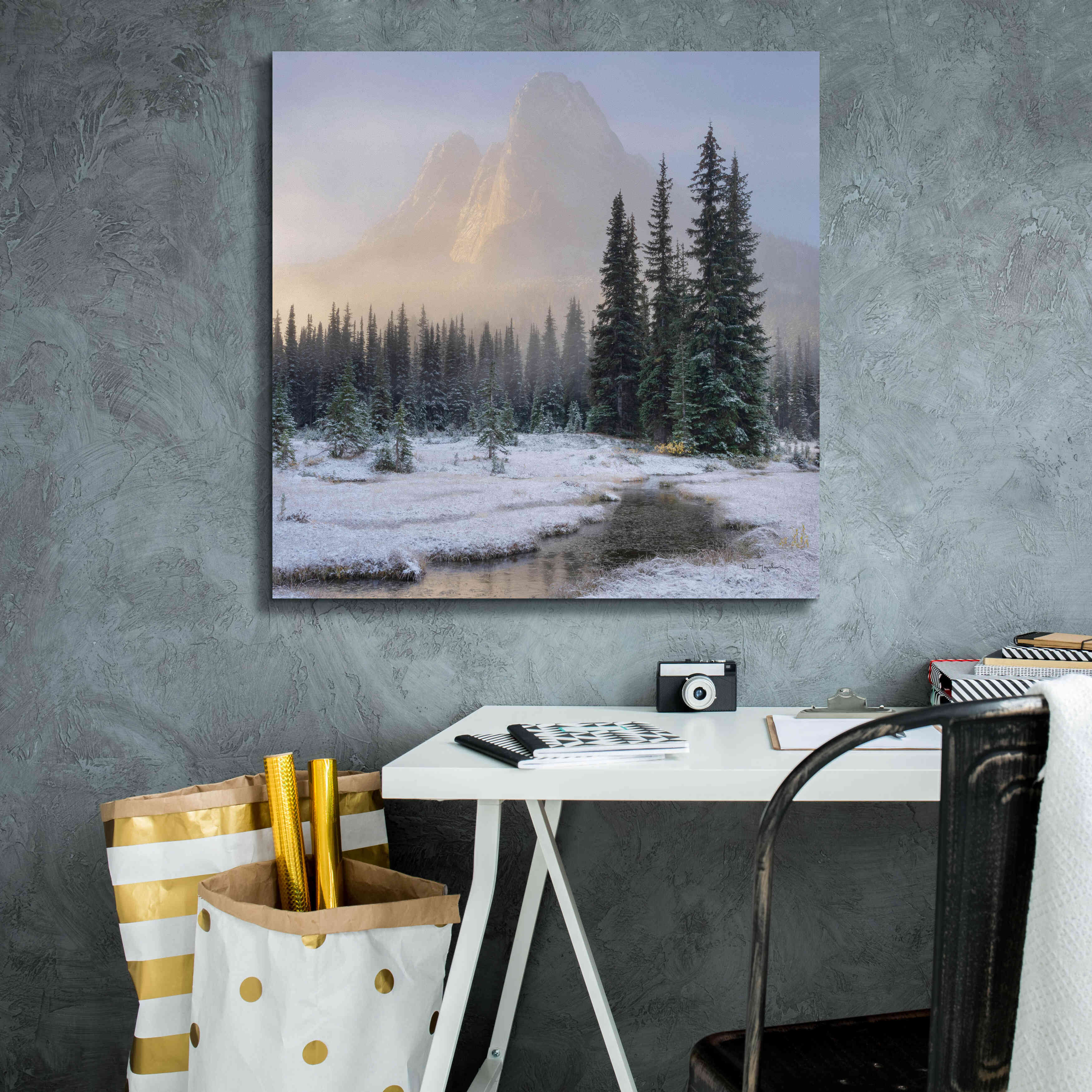 'Bell Mountain North Cascades II' by Alan Majchrowicz,Giclee Canvas Wall Art,26x26