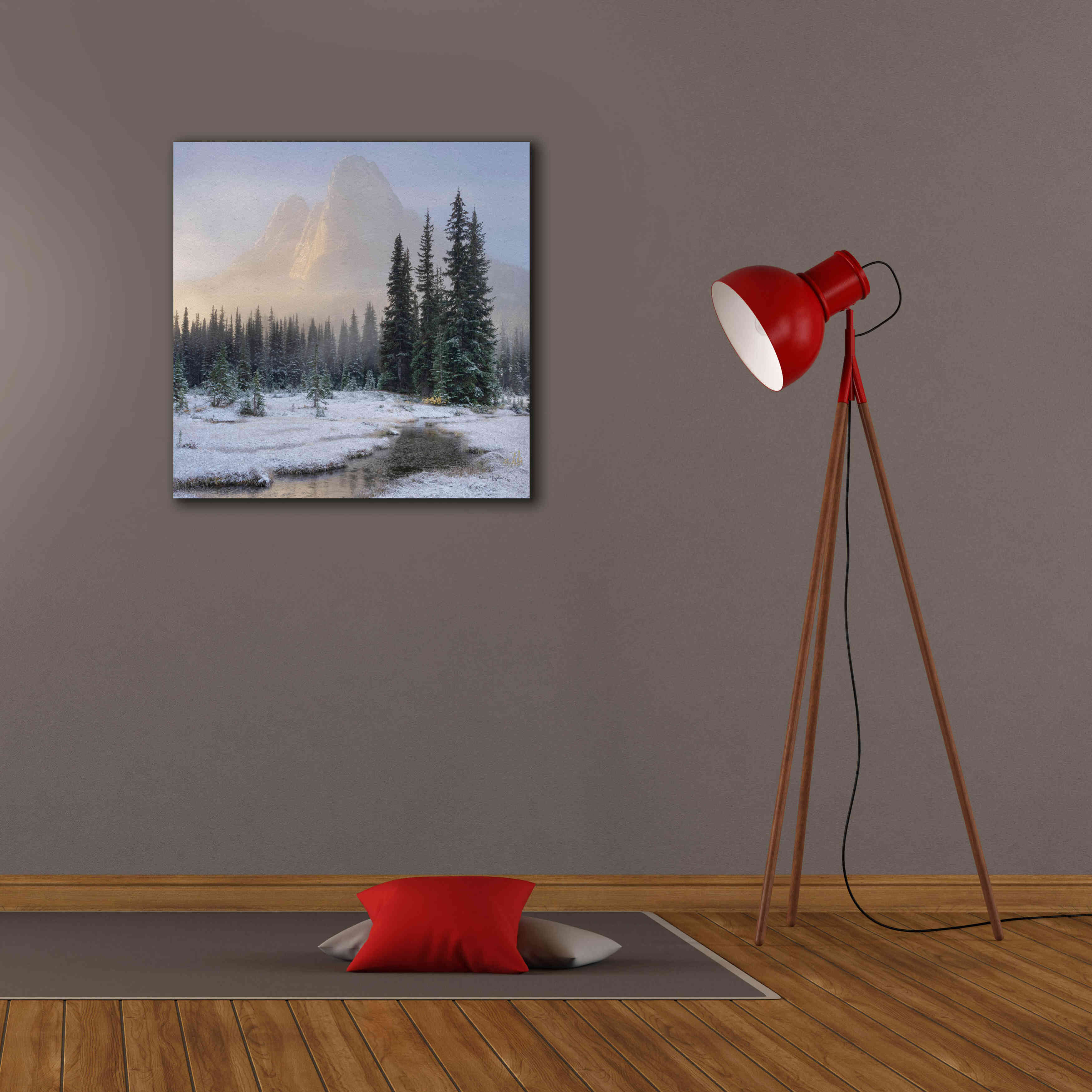 'Bell Mountain North Cascades II' by Alan Majchrowicz,Giclee Canvas Wall Art,26x26