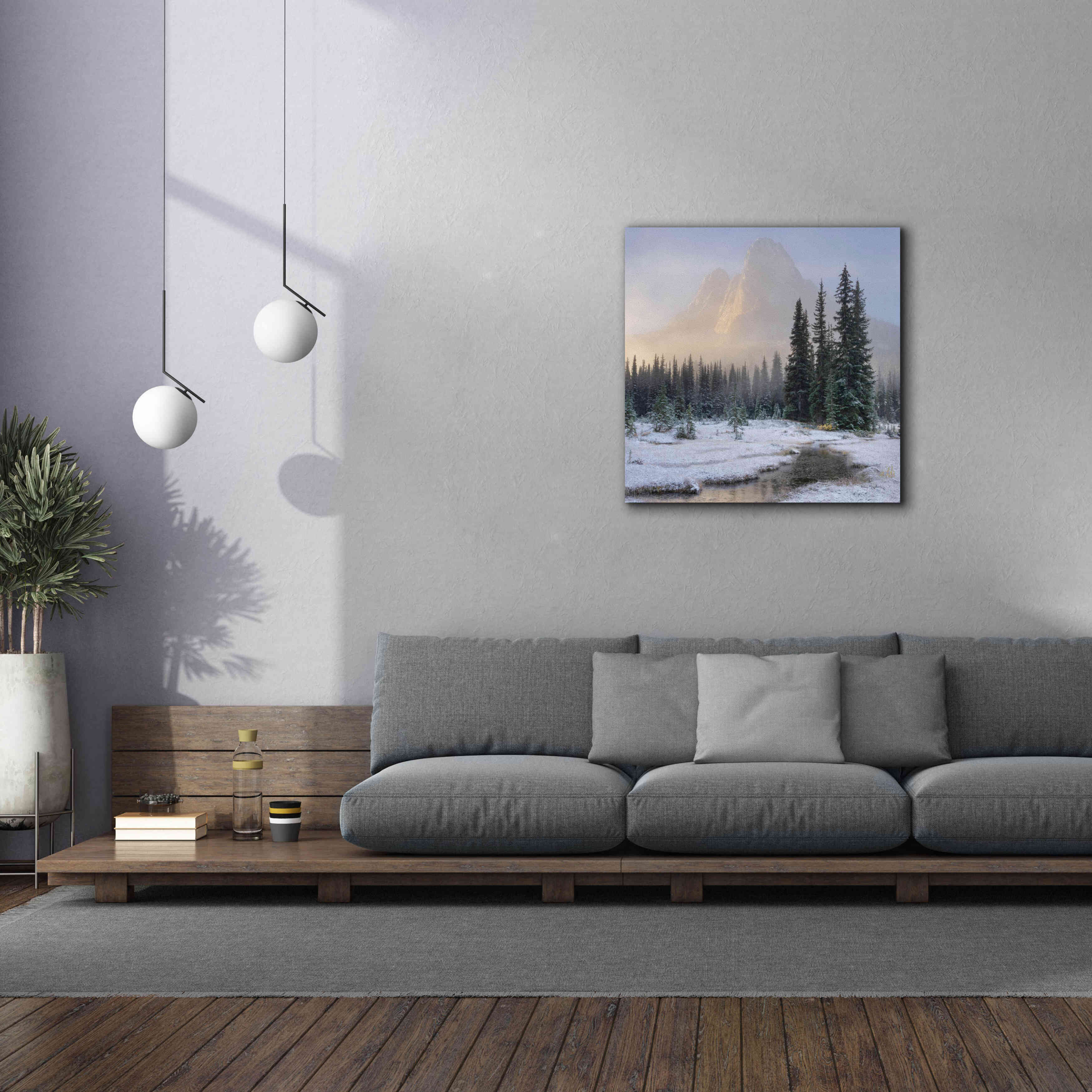 'Bell Mountain North Cascades II' by Alan Majchrowicz,Giclee Canvas Wall Art,37x37