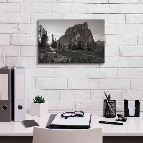 Image of 'Boulder Pass Glacier National Park BW' by Alan Majchrowicz,Giclee Canvas Wall Art,18x12