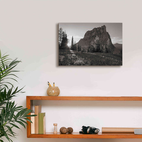 Image of 'Boulder Pass Glacier National Park BW' by Alan Majchrowicz,Giclee Canvas Wall Art,18x12