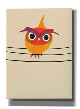 'Owl on a Wire' by Volkan Dalyan, Giclee Canvas Wall Art