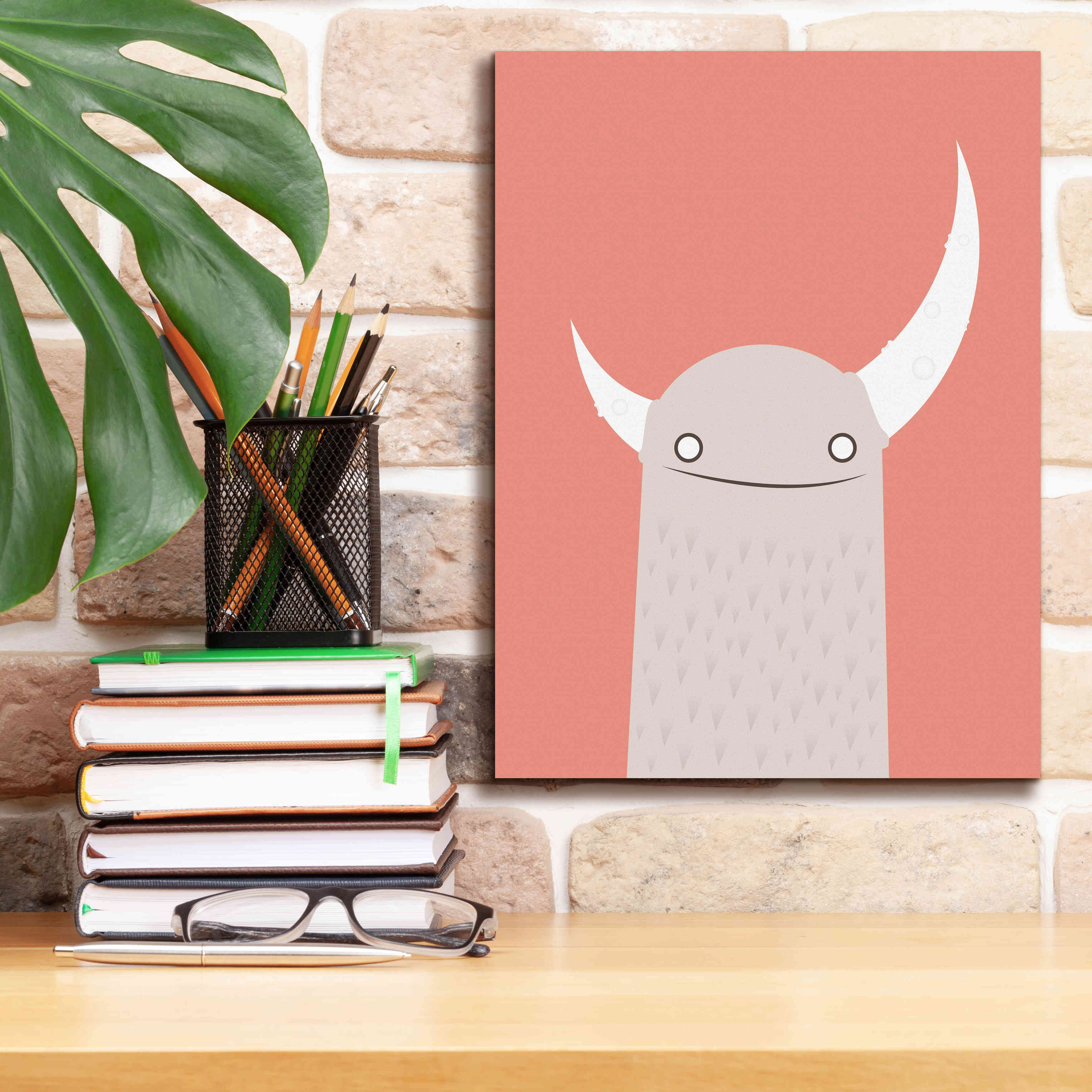 'Moonster' by Volkan Dalyan, Giclee Canvas Wall Art,12x16