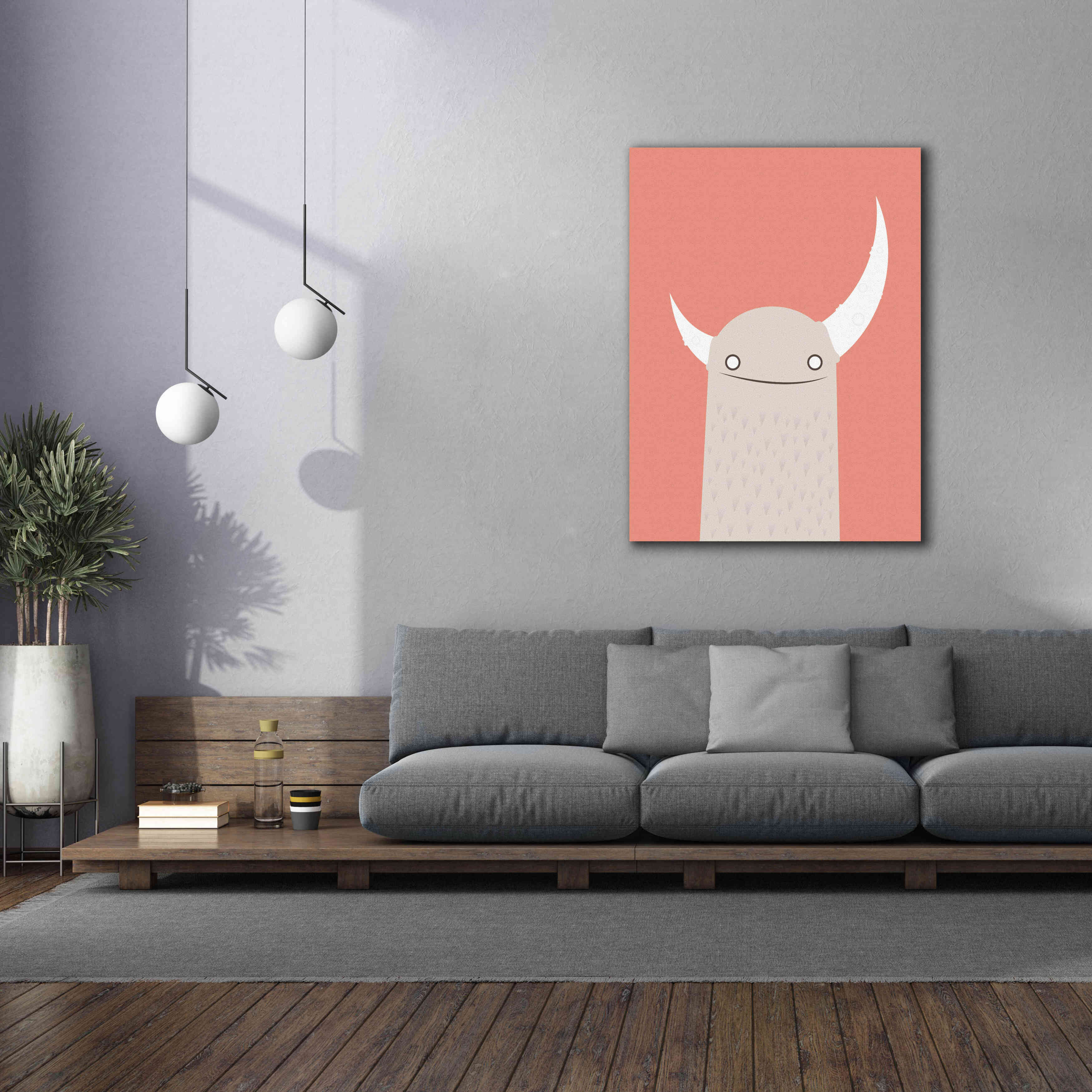 'Moonster' by Volkan Dalyan, Giclee Canvas Wall Art,40x54