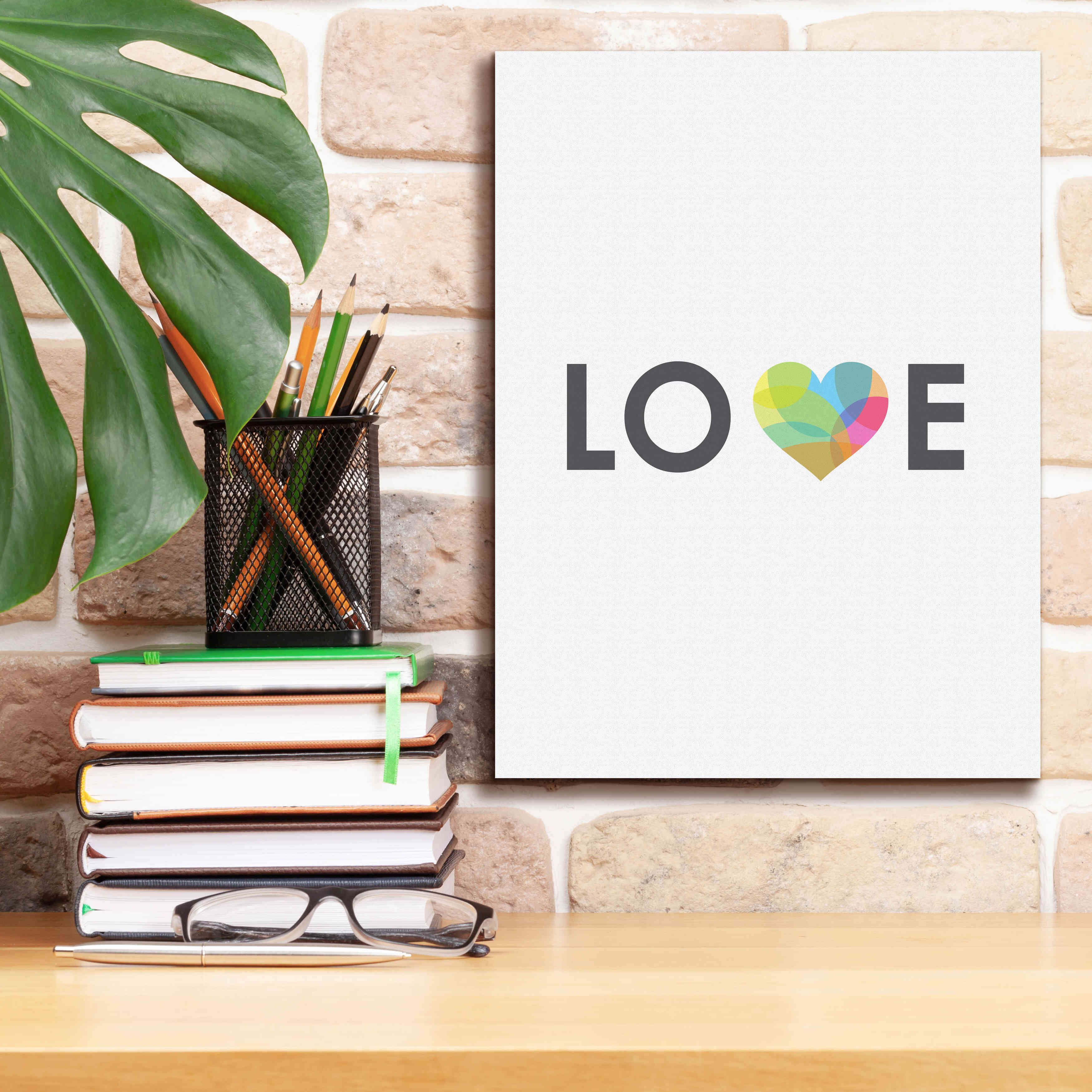 'Love' by Volkan Dalyan, Giclee Canvas Wall Art,12x16