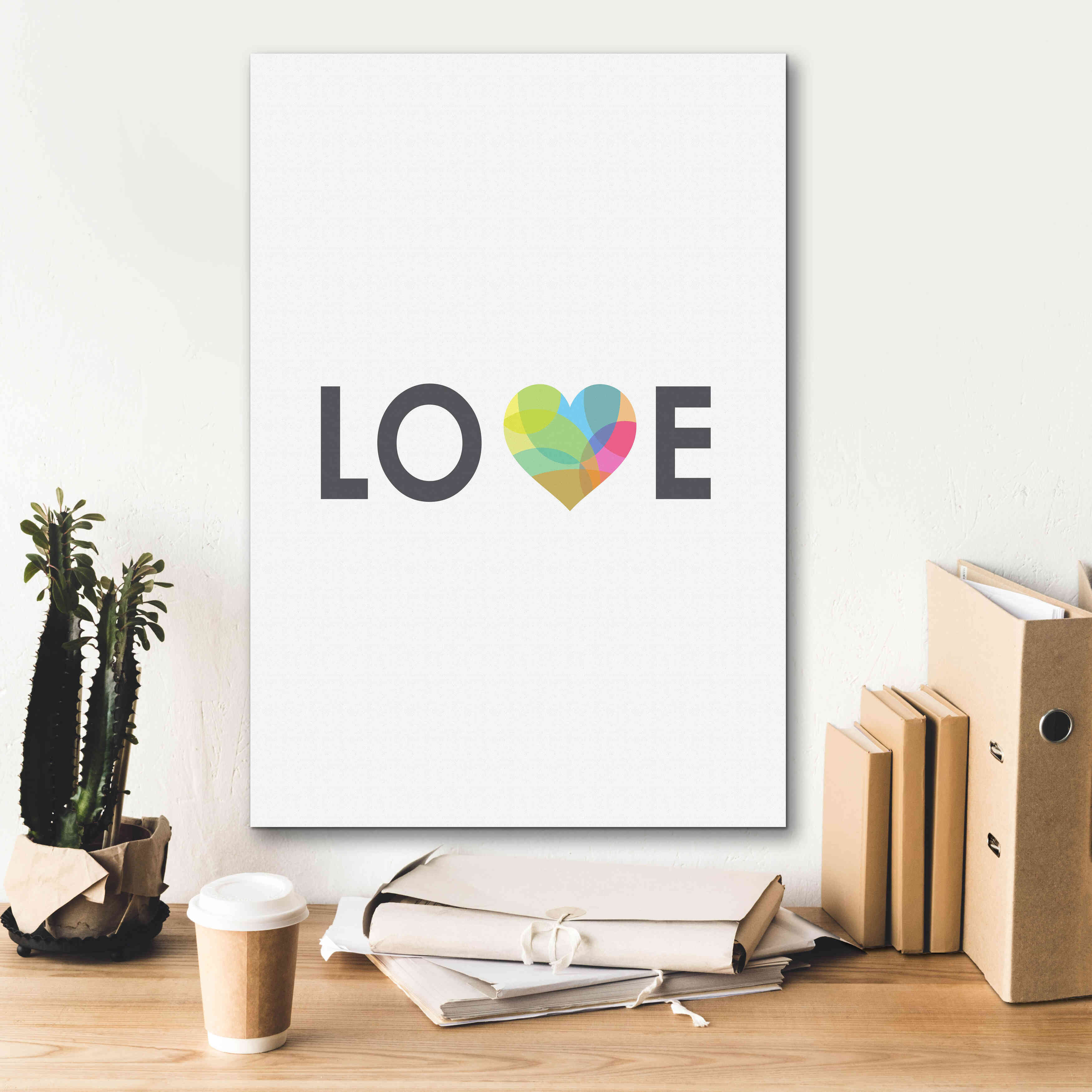 'Love' by Volkan Dalyan, Giclee Canvas Wall Art,18x26