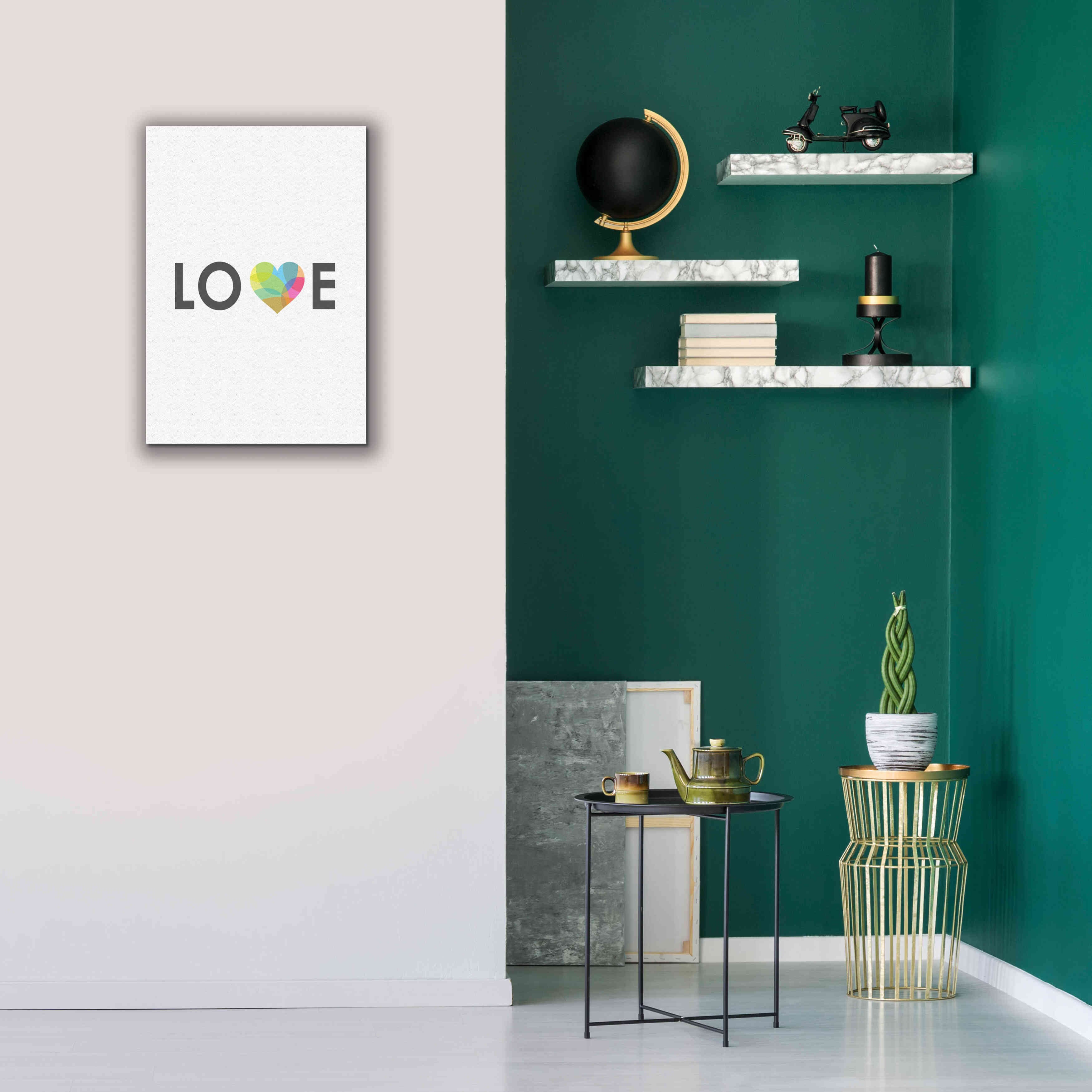 'Love' by Volkan Dalyan, Giclee Canvas Wall Art,18x26