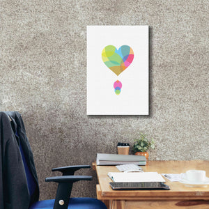 'Colors of a Heart' by Volkan Dalyan, Giclee Canvas Wall Art,18x26