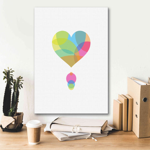 Image of 'Colors of a Heart' by Volkan Dalyan, Giclee Canvas Wall Art,18x26