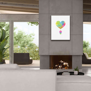 'Colors of a Heart' by Volkan Dalyan, Giclee Canvas Wall Art,26x34