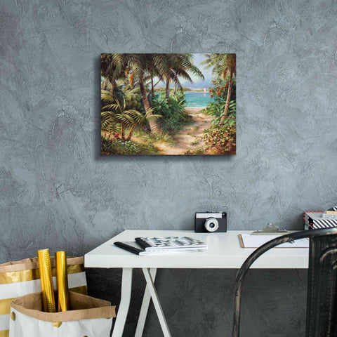 Image of 'Bahama Sail' by Art Fronckowiak, Giclee Canvas Wall Art,16x12