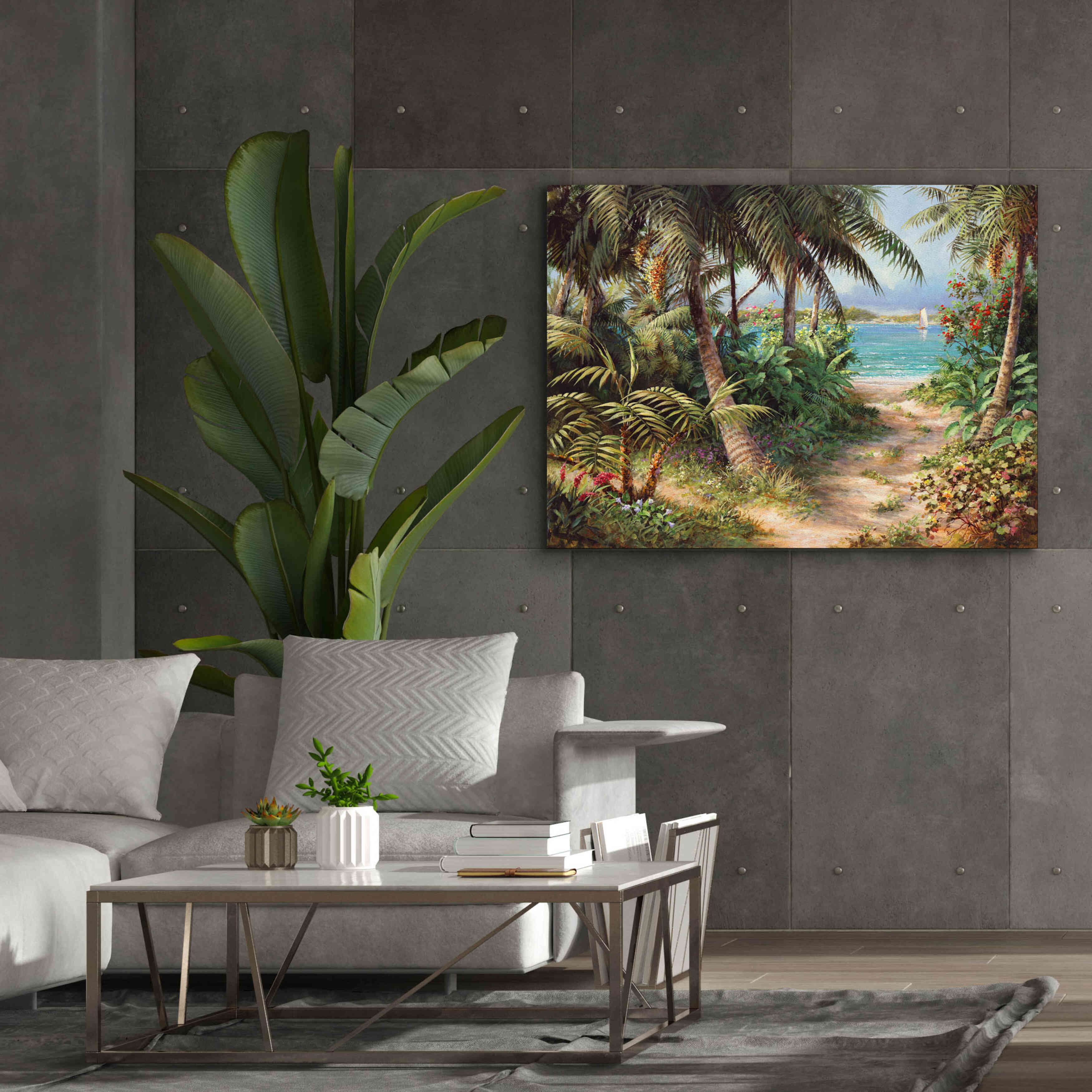 'Bahama Sail' by Art Fronckowiak, Giclee Canvas Wall Art,54x40