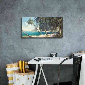 'Bali Cove' by Art Fronckowiak, Giclee Canvas Wall Art,24x12