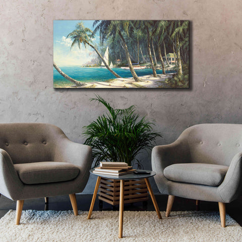 Image of 'Bali Cove' by Art Fronckowiak, Giclee Canvas Wall Art,60x30