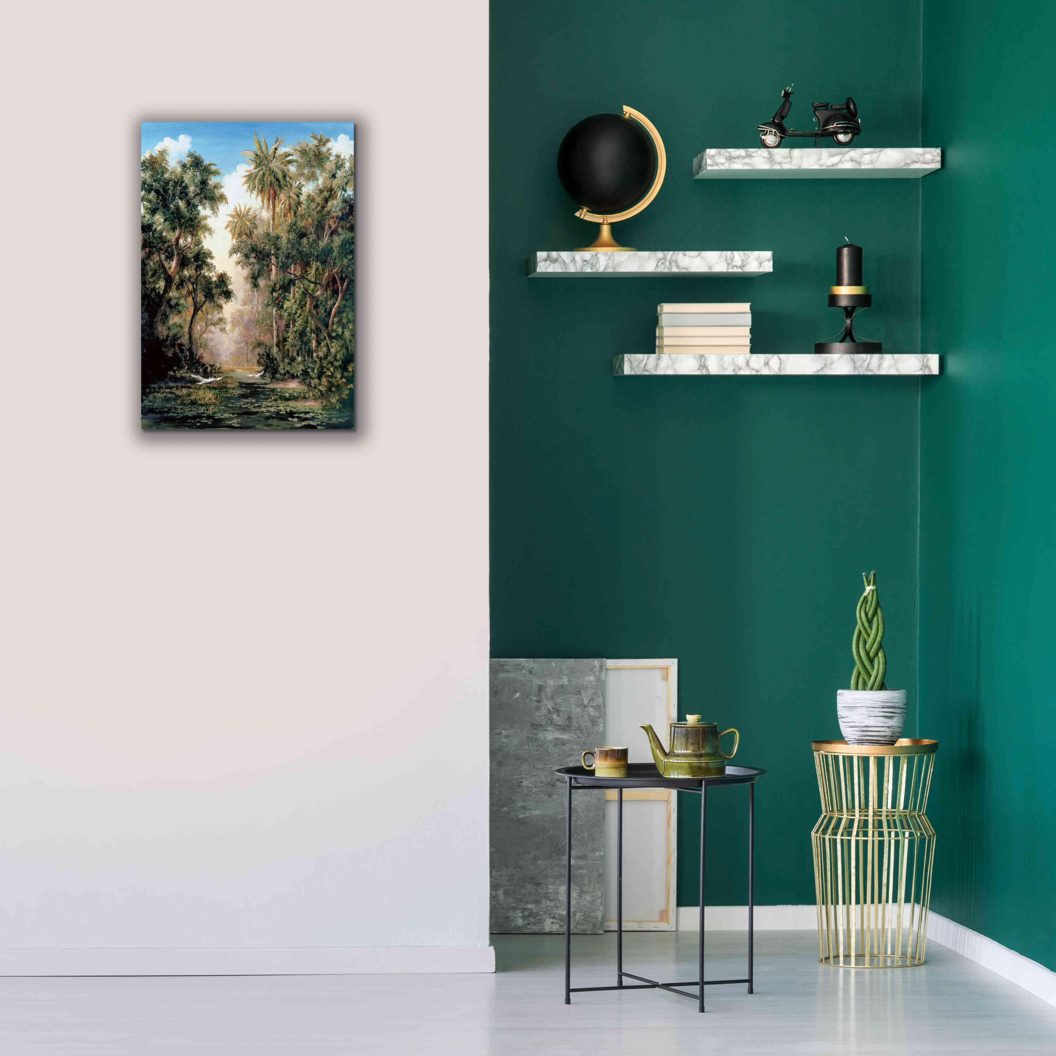 'Birds on Lost River' by Art Fronckowiak, Giclee Canvas Wall Art,18x26