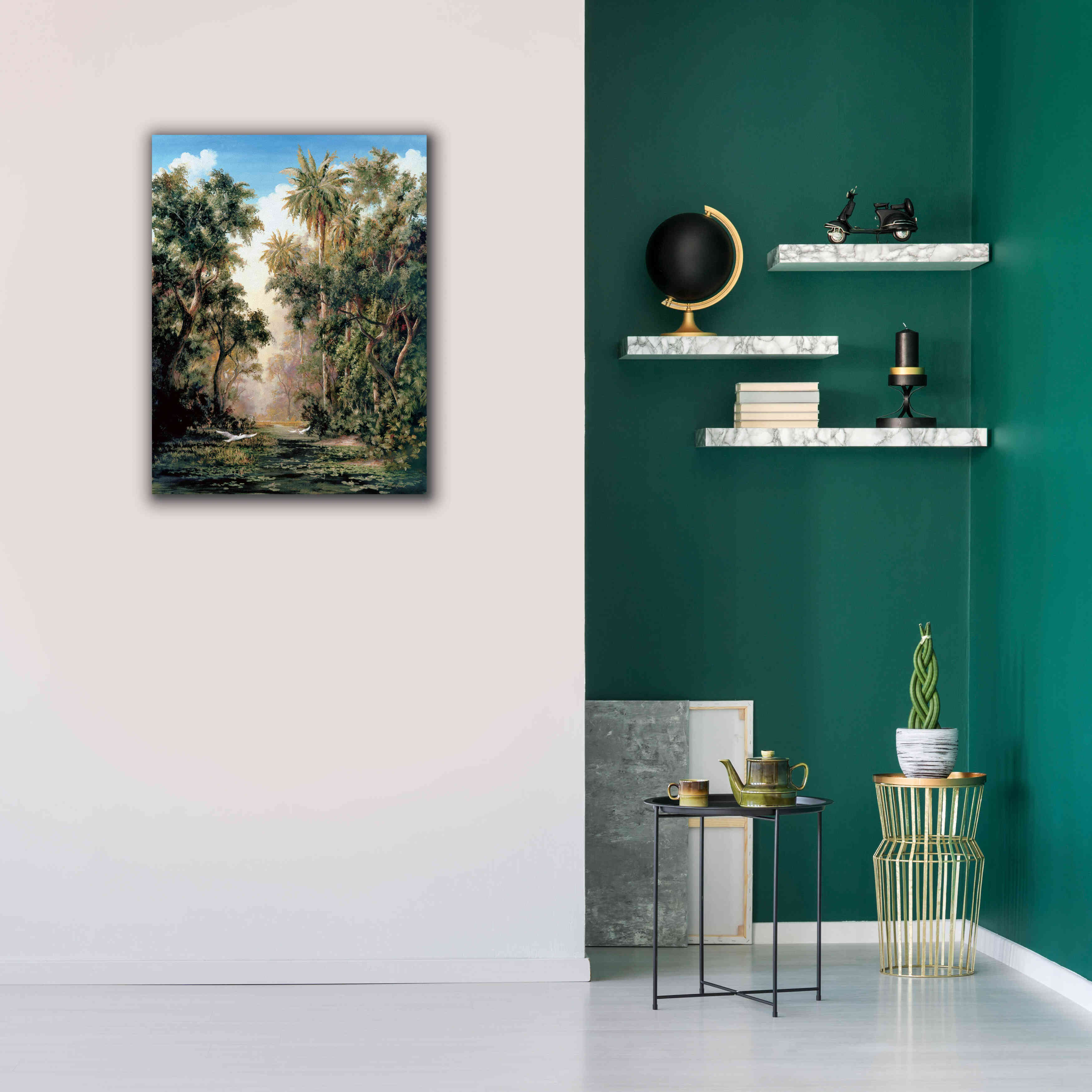 'Birds on Lost River' by Art Fronckowiak, Giclee Canvas Wall Art,26x34