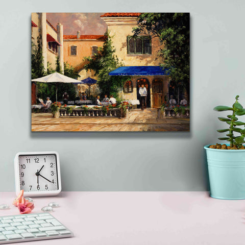 Image of 'Café Bar' by Art Fronckowiak, Giclee Canvas Wall Art,16x12