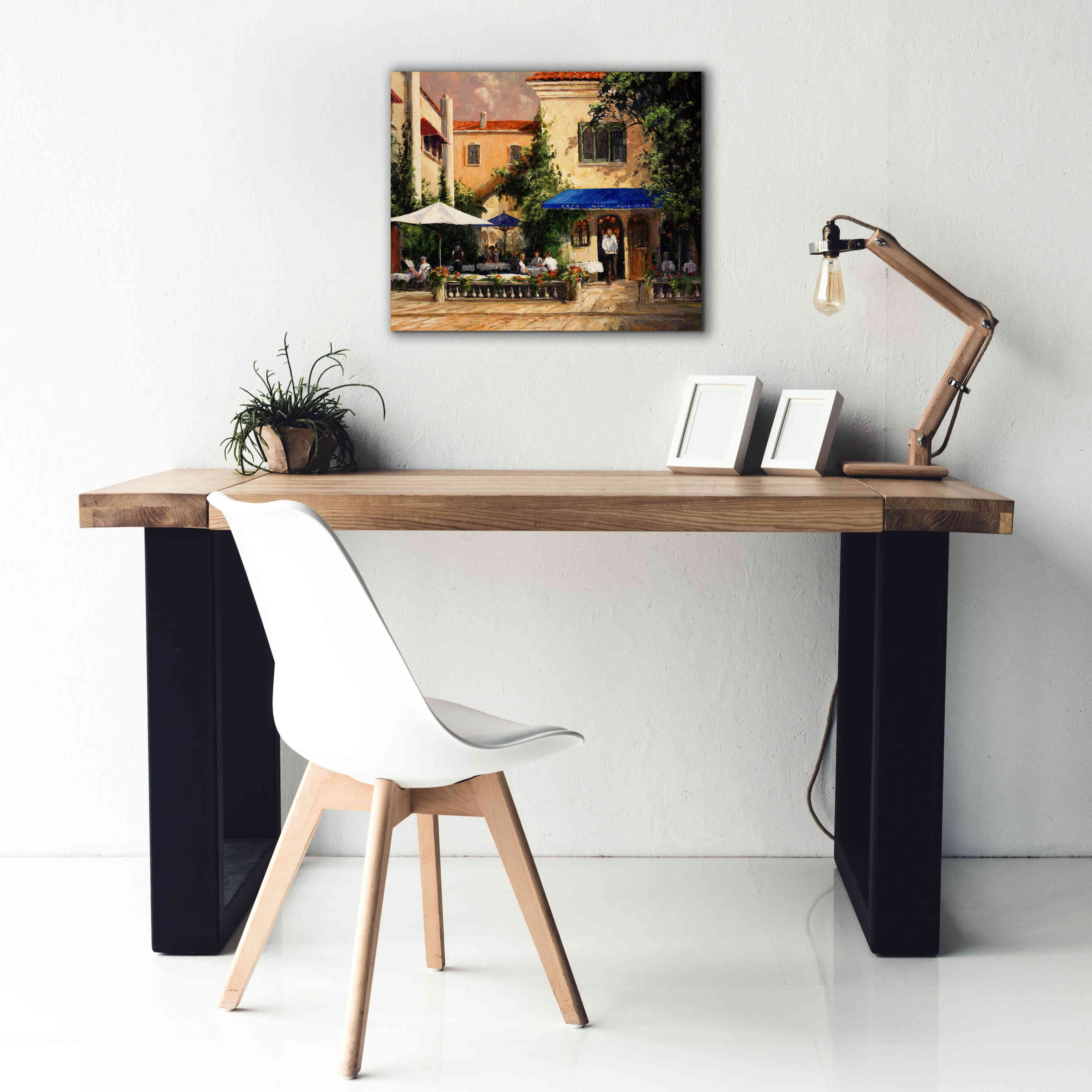 'Café Bar' by Art Fronckowiak, Giclee Canvas Wall Art,24x20