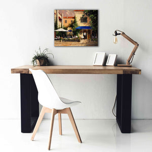 'Café Bar' by Art Fronckowiak, Giclee Canvas Wall Art,24x20