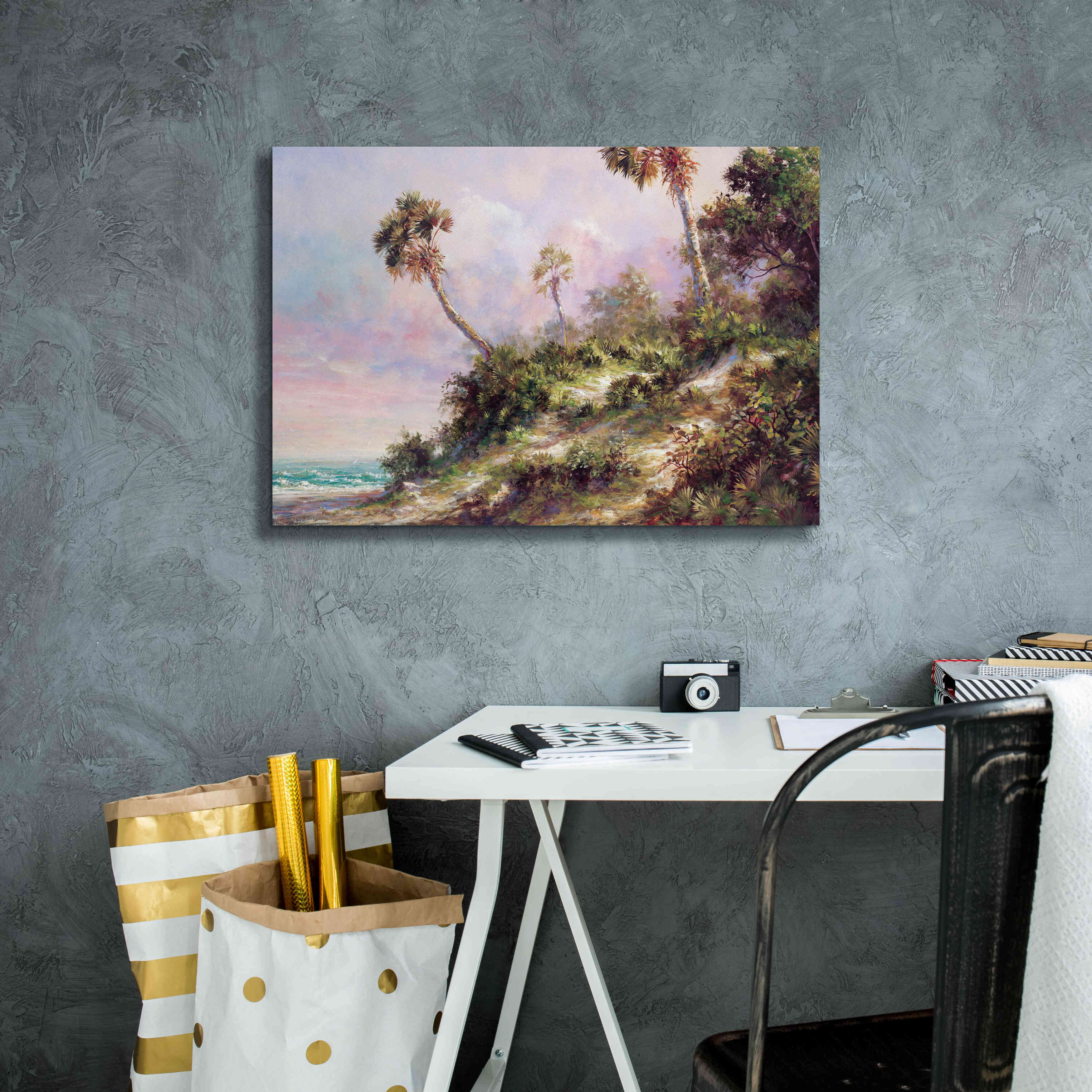 'Casperson Shore' by Art Fronckowiak, Giclee Canvas Wall Art,26x18