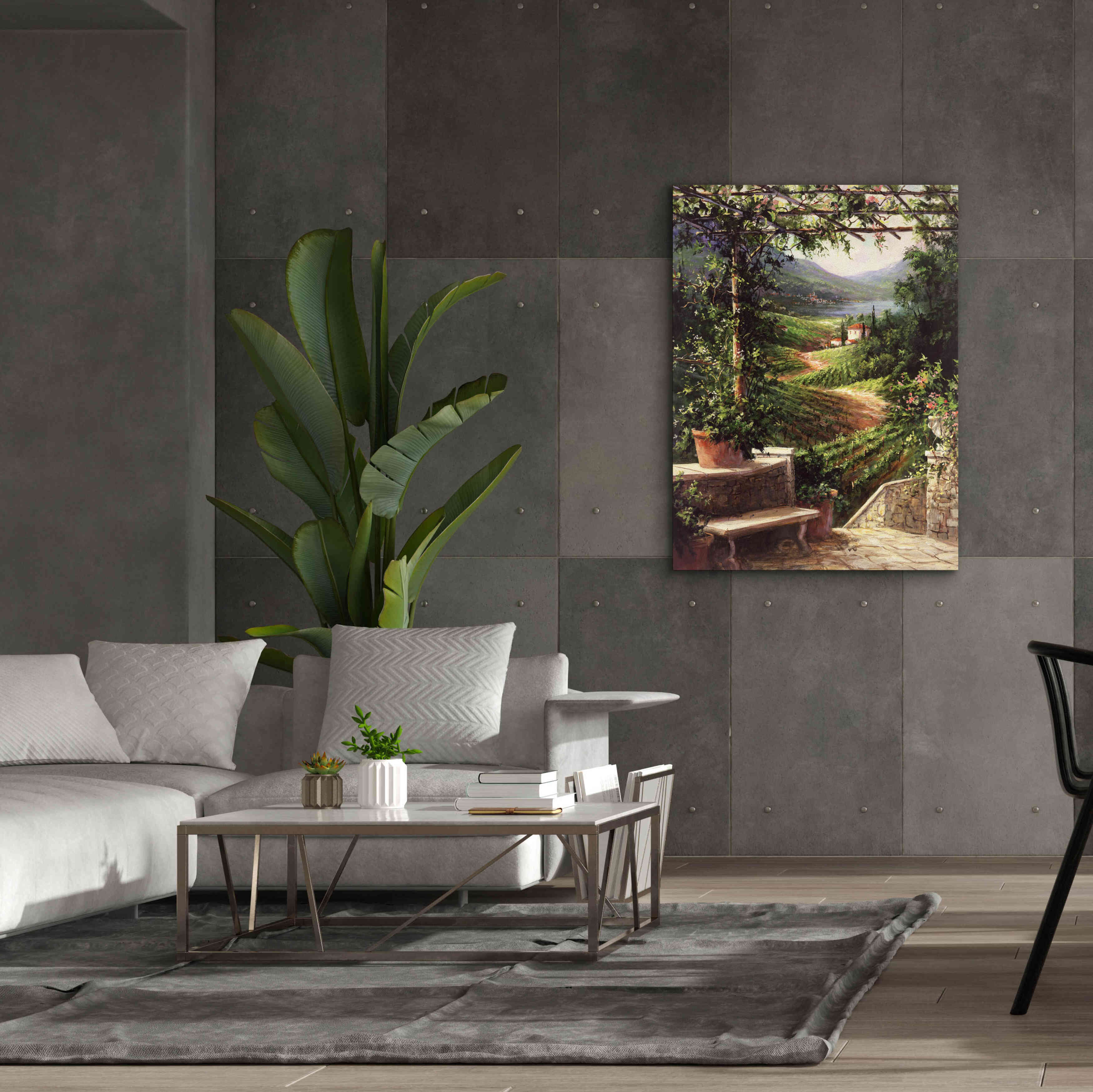 'Chianti Vineyard' by Art Fronckowiak, Giclee Canvas Wall Art,40x54