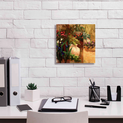 Image of 'Flower Pots Right' by Art Fronckowiak, Giclee Canvas Wall Art,12x12