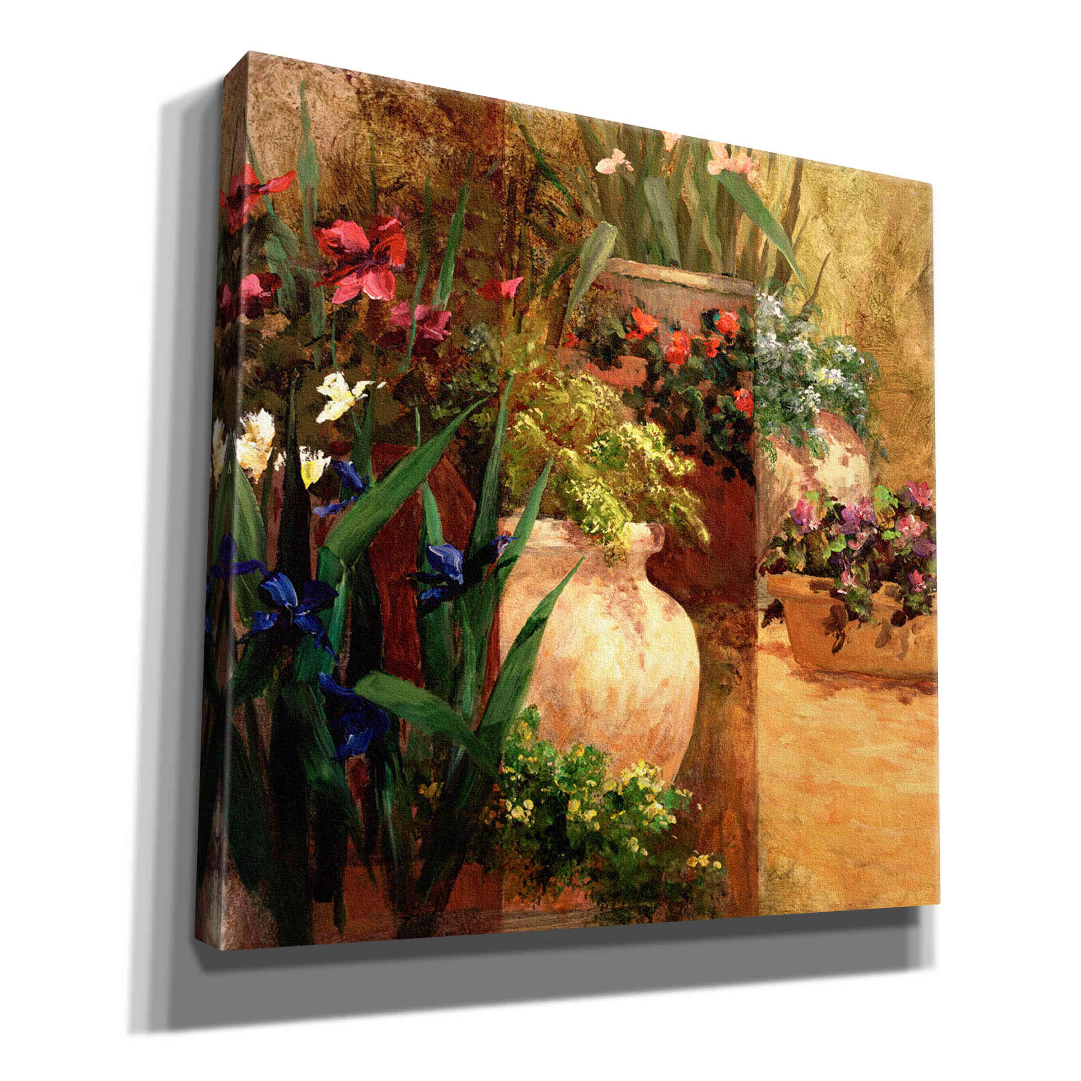 'Flower Pots Right' by Art Fronckowiak, Giclee Canvas Wall Art