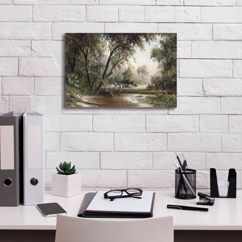 Image of 'Forked Creek' by Art Fronckowiak, Giclee Canvas Wall Art,18x12