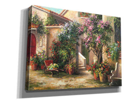 Image of 'Garden Courtyard' by Art Fronckowiak, Giclee Canvas Wall Art