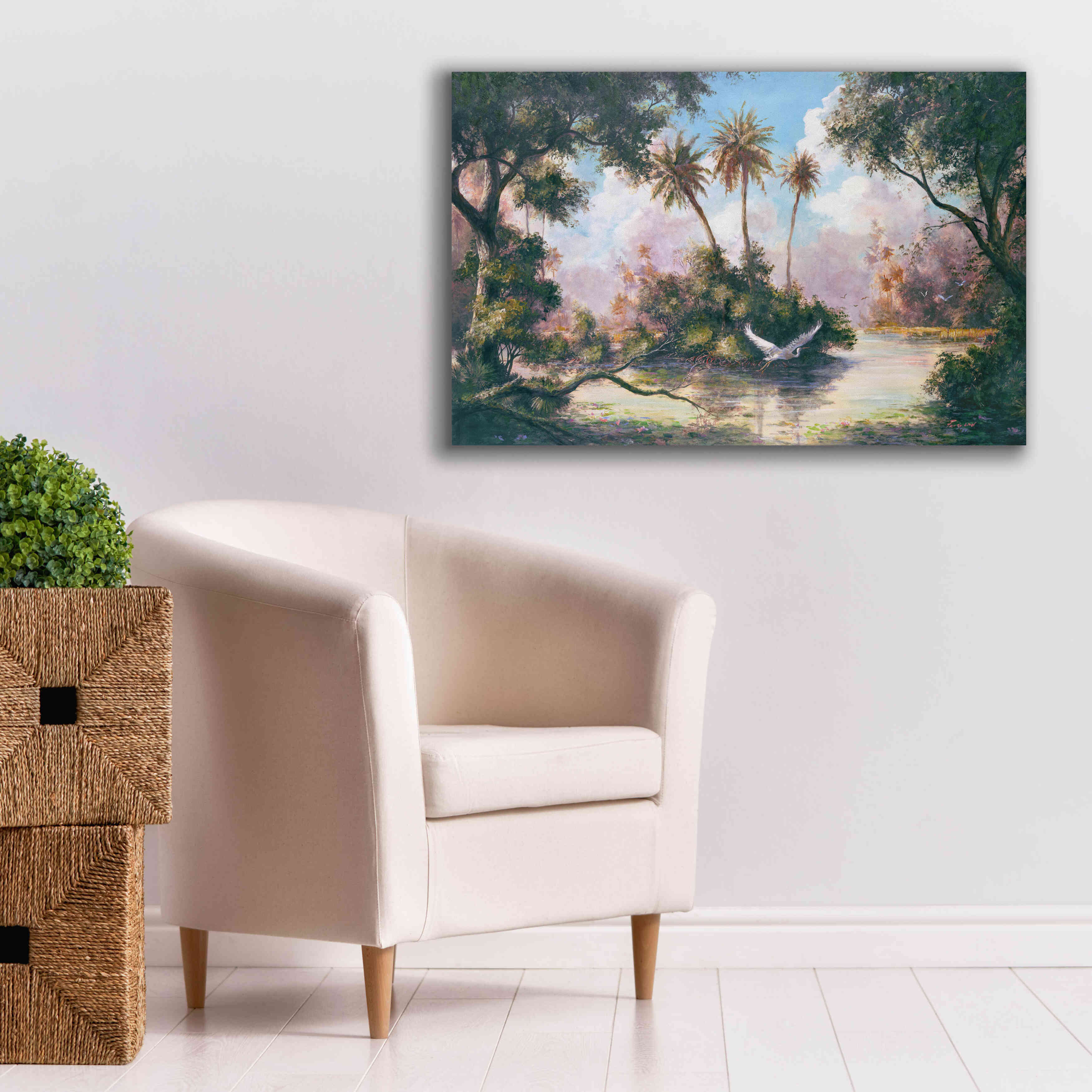 'Glades Hammock' by Art Fronckowiak, Giclee Canvas Wall Art,40x26