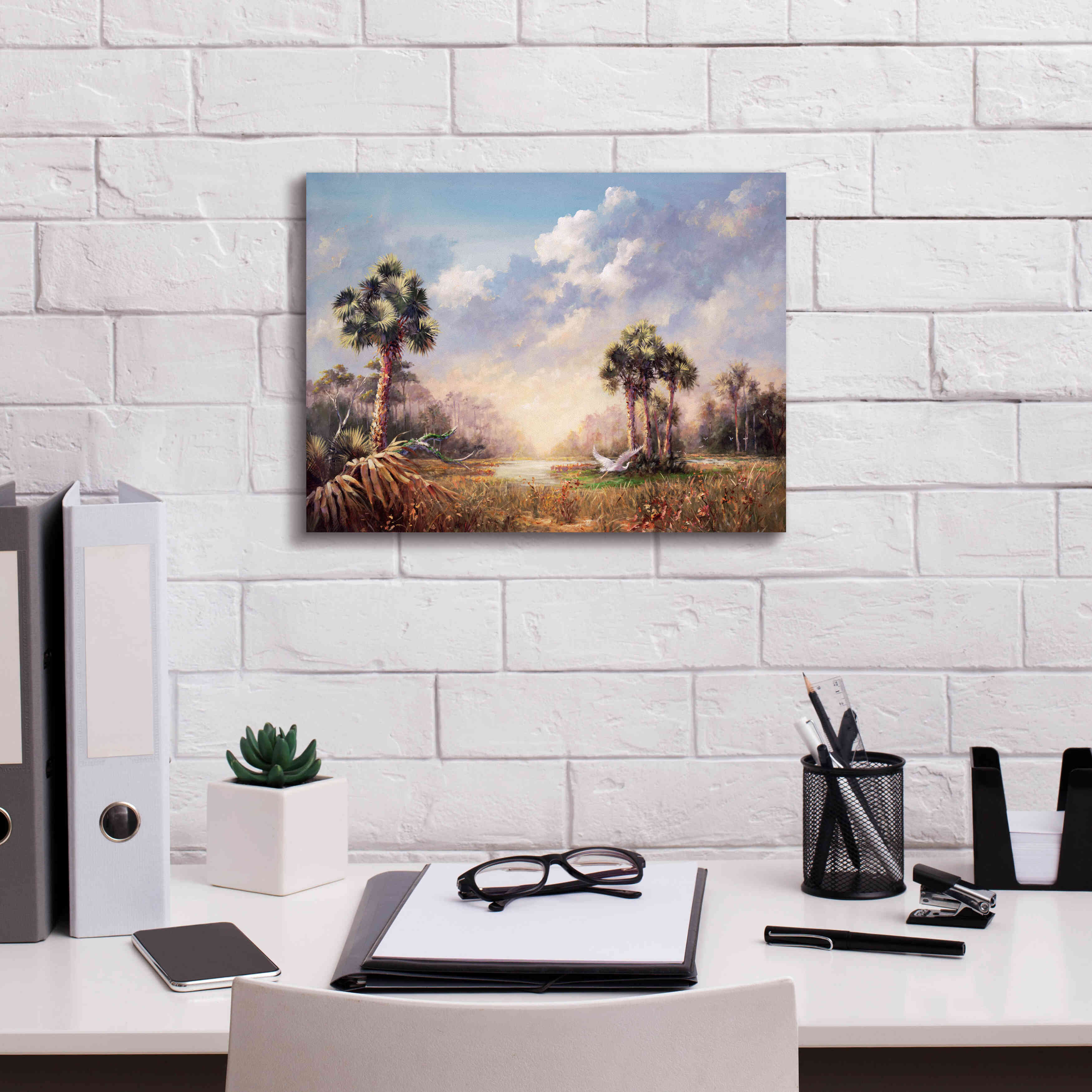 'Golden Glades' by Art Fronckowiak, Giclee Canvas Wall Art,16x12