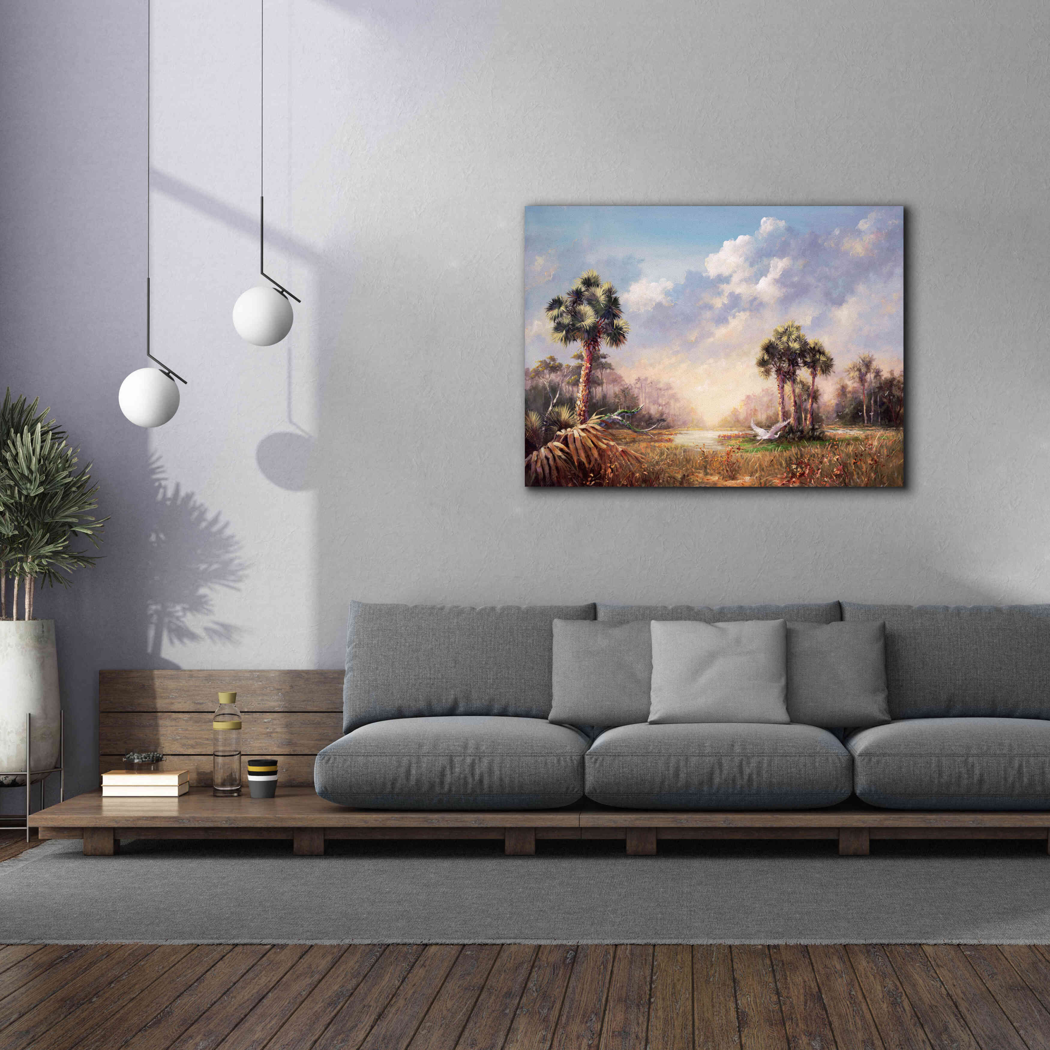 'Golden Glades' by Art Fronckowiak, Giclee Canvas Wall Art,54x40