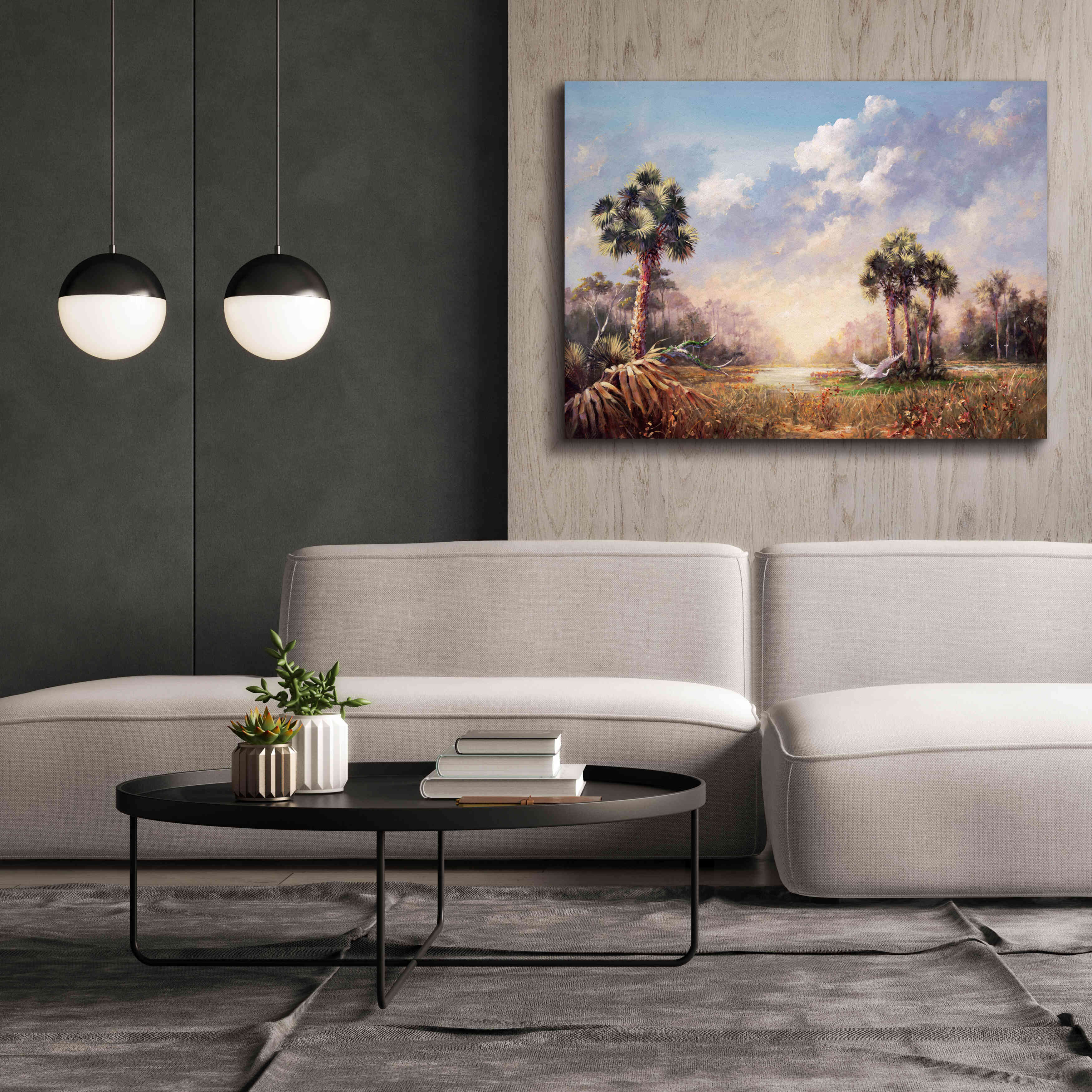 'Golden Glades' by Art Fronckowiak, Giclee Canvas Wall Art,54x40
