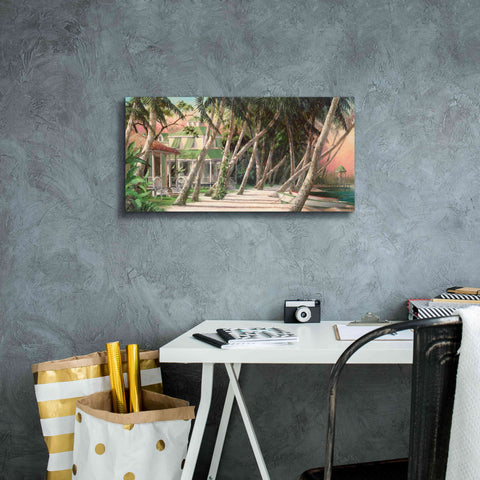 Image of 'Island House' by Art Fronckowiak, Giclee Canvas Wall Art,24x12