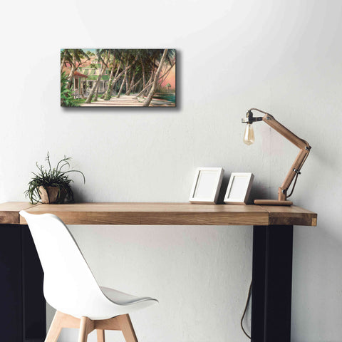 Image of 'Island House' by Art Fronckowiak, Giclee Canvas Wall Art,24x12