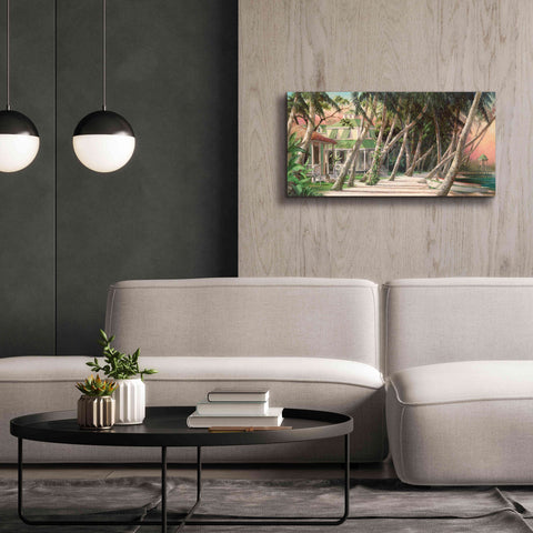 Image of 'Island House' by Art Fronckowiak, Giclee Canvas Wall Art,40x20
