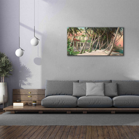 Image of 'Island House' by Art Fronckowiak, Giclee Canvas Wall Art,60x30