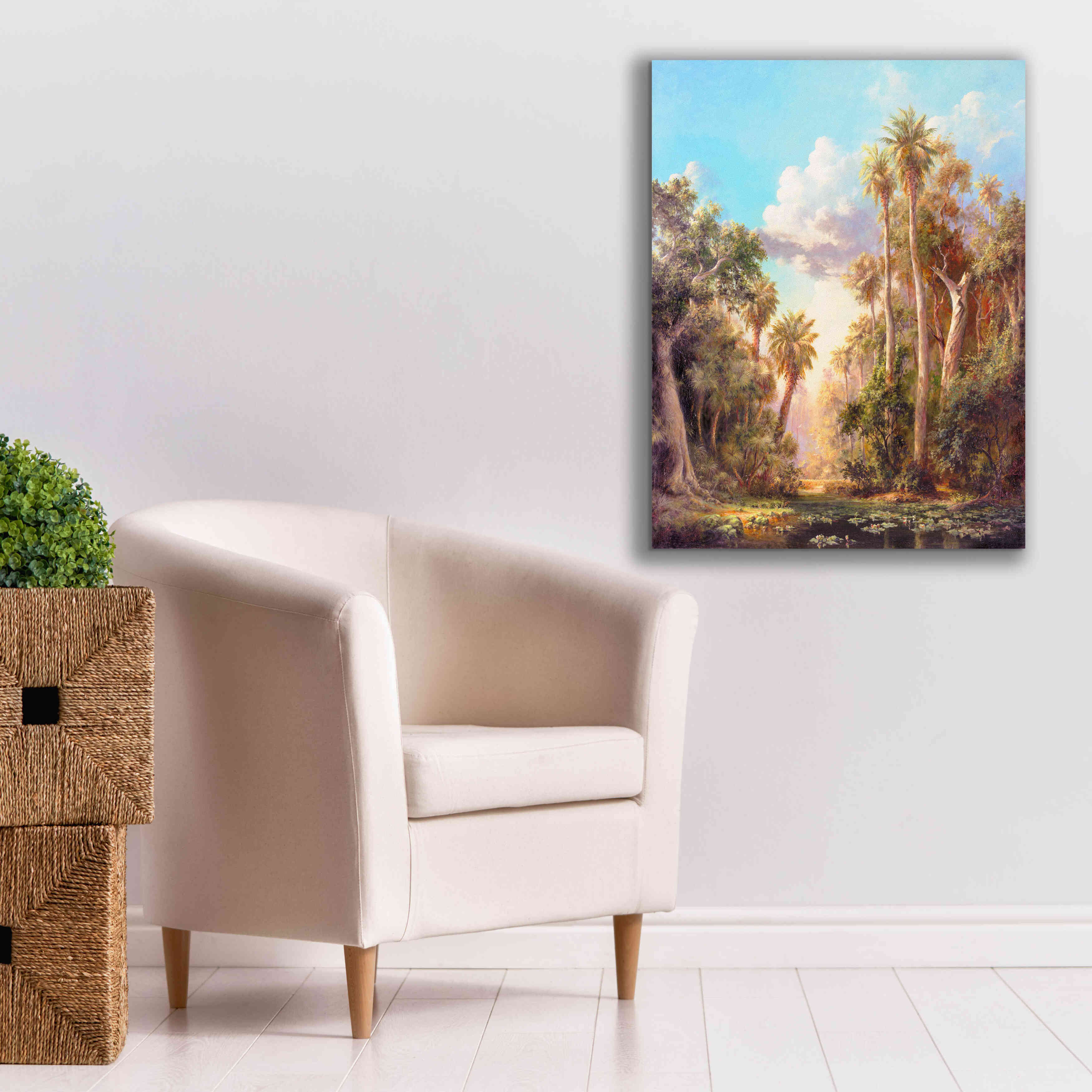 'Lost River' by Art Fronckowiak, Giclee Canvas Wall Art,26x34
