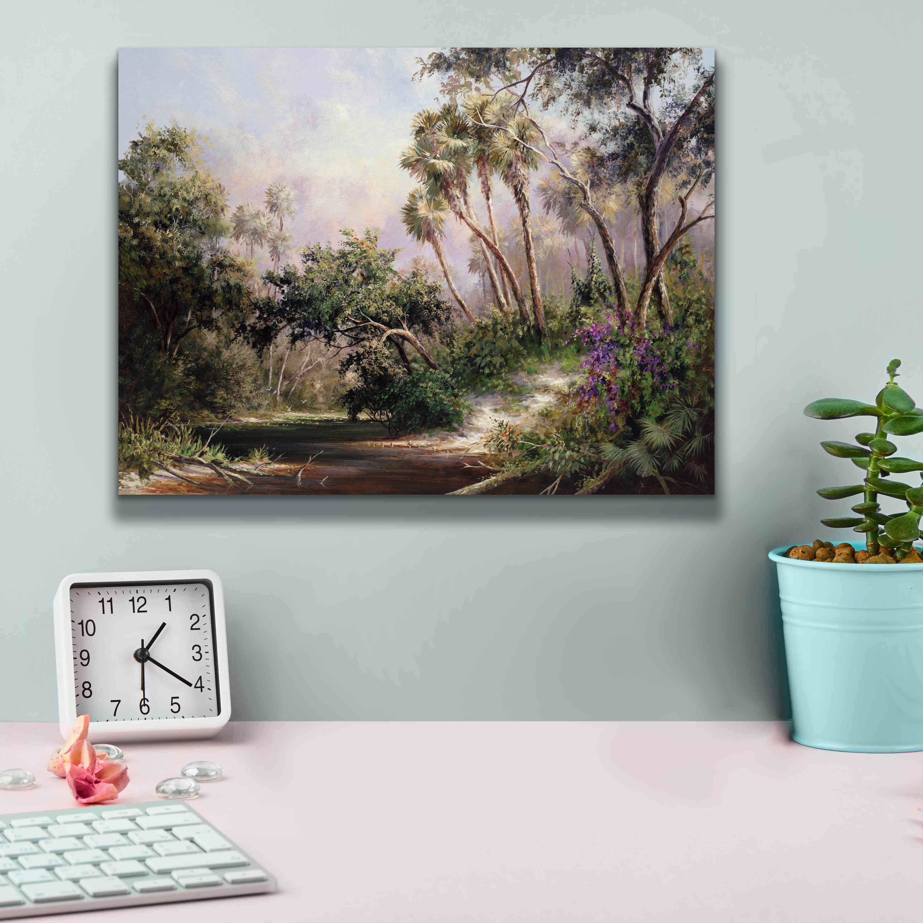 'Myakka River Scene' by Art Fronckowiak, Giclee Canvas Wall Art,16x12