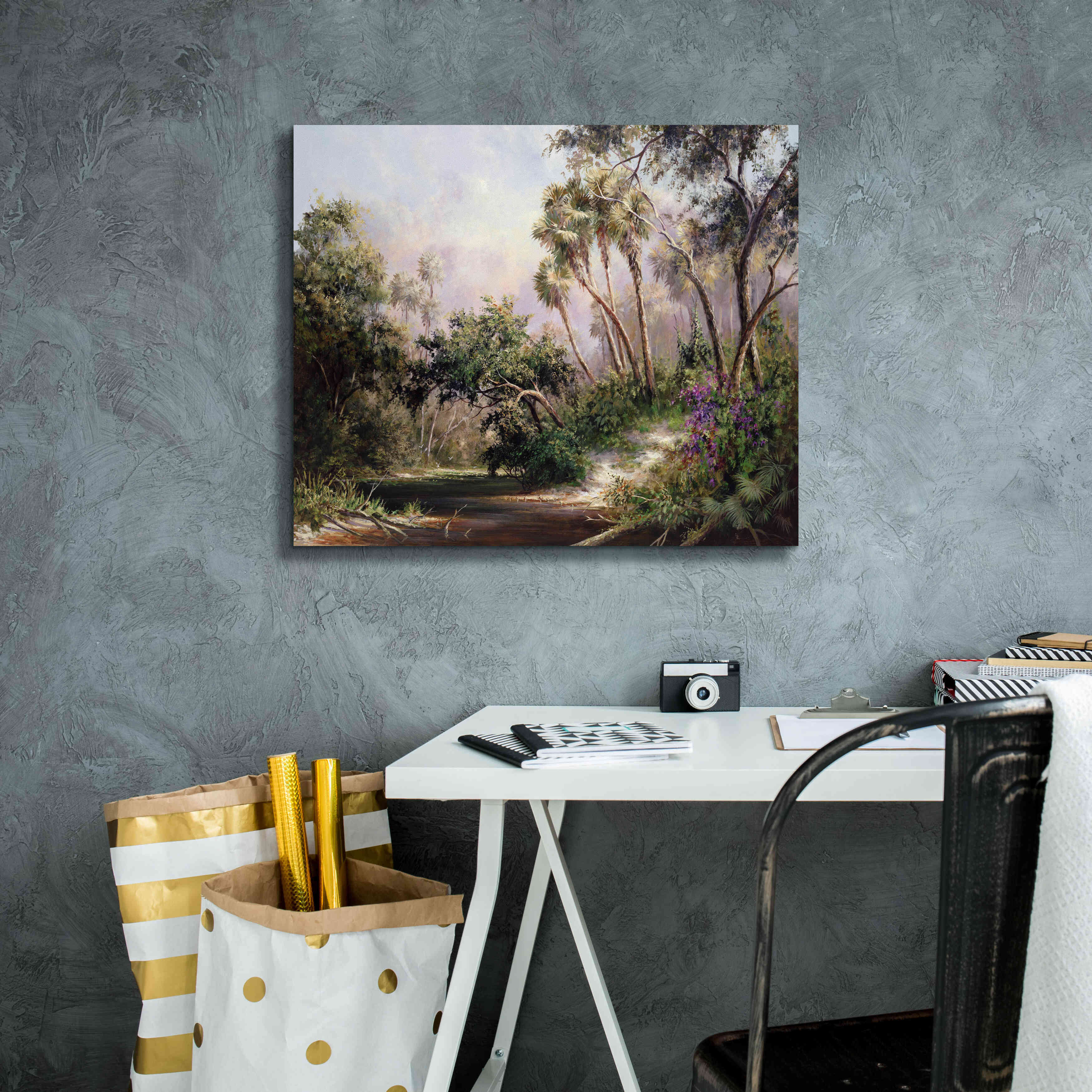 'Myakka River Scene' by Art Fronckowiak, Giclee Canvas Wall Art,24x20