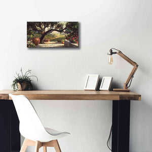 'Napa Patio' by Art Fronckowiak, Giclee Canvas Wall Art,24x12